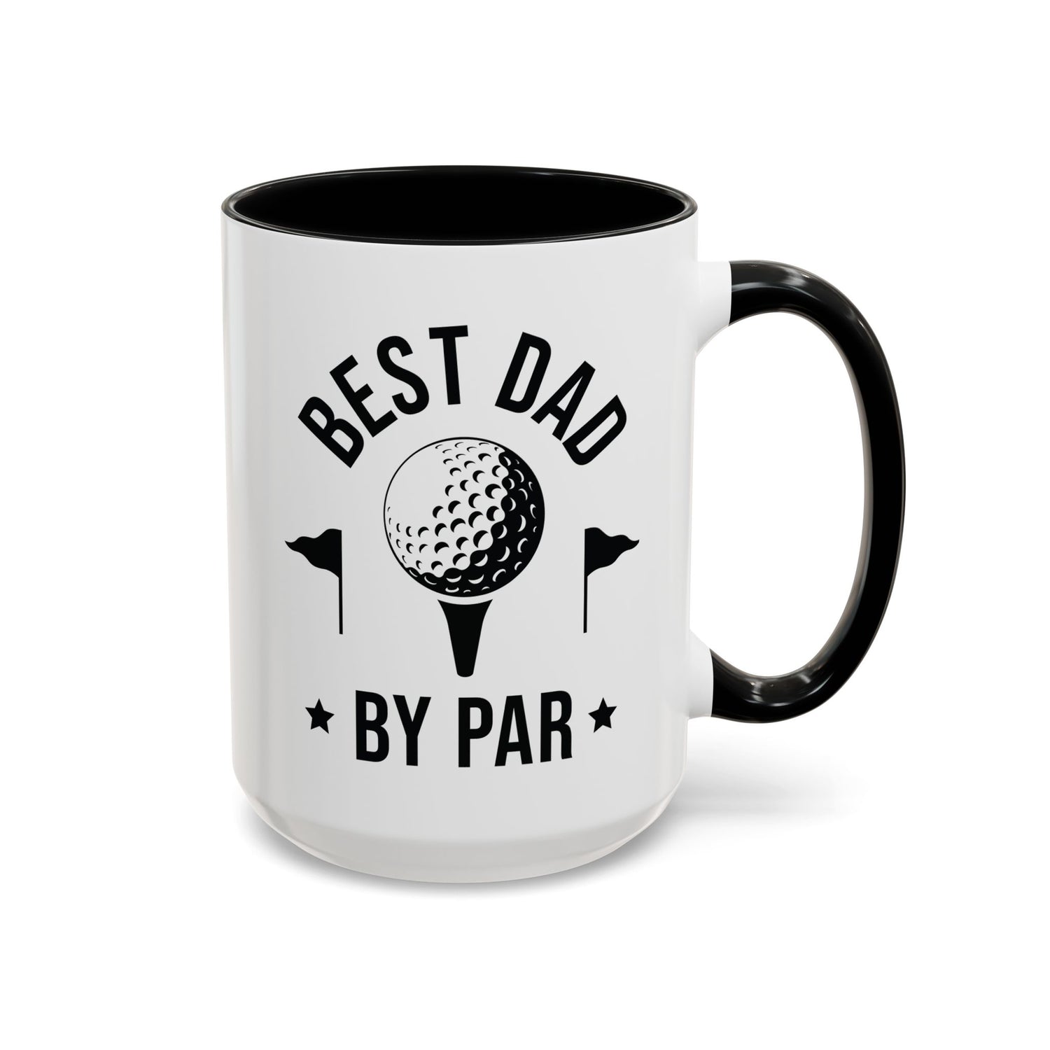 Dad Mug/Father's Day/Golfer/Gifts for him/Funny Mug/Accent Coffee Mug (11, 15oz) "Best Dad By Par"