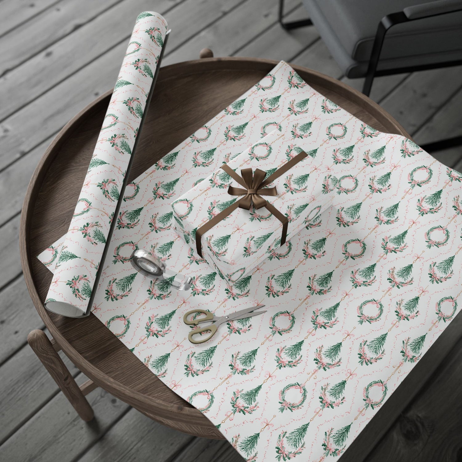 Premium Wrapping Paper - Festive Holiday Trees