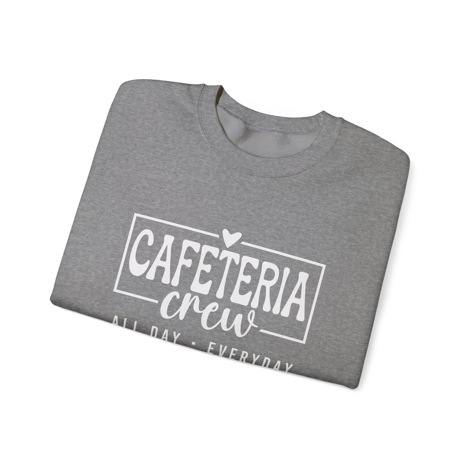 Cafeteria Crew Sweatshirt, Cozy Crewneck, Everyday Style, Gift for Foodies, Casual Wear, School Spirit Apparel