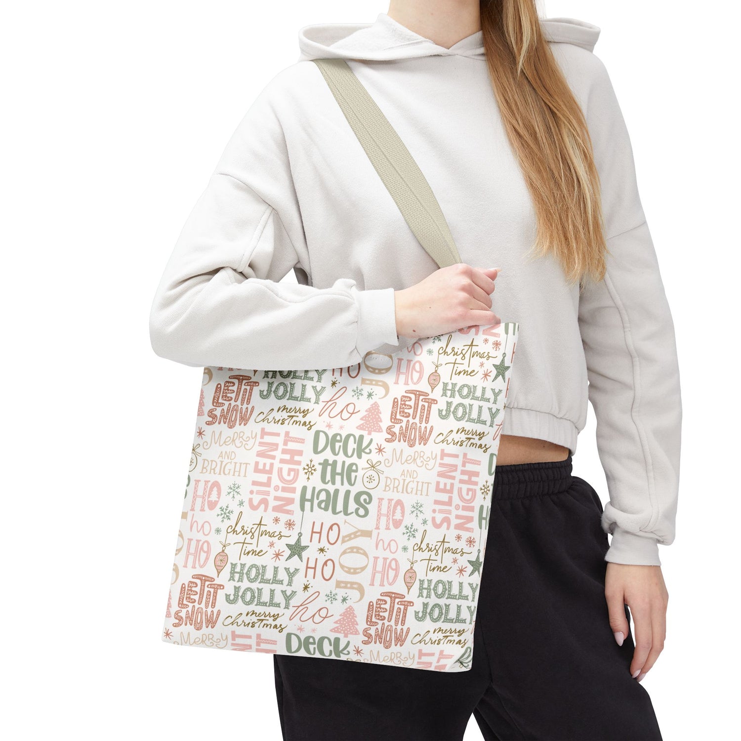 Christmas Phrases Tote Bag