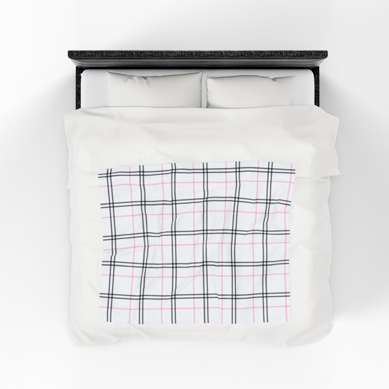 Cozy Plaid Velveteen Plush Blanket, Soft Throw for Home Decor, Perfect for Gifts, Relaxing, Holiday Comfort, Snuggling, Winter Warmth
