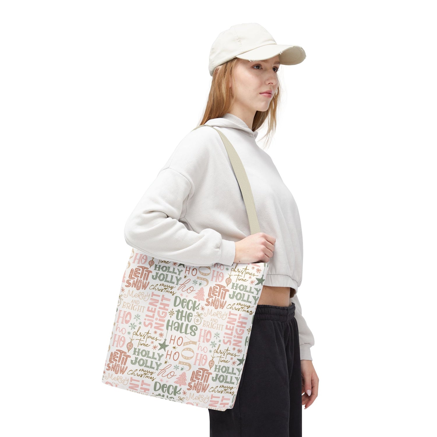 Christmas Phrases Tote Bag