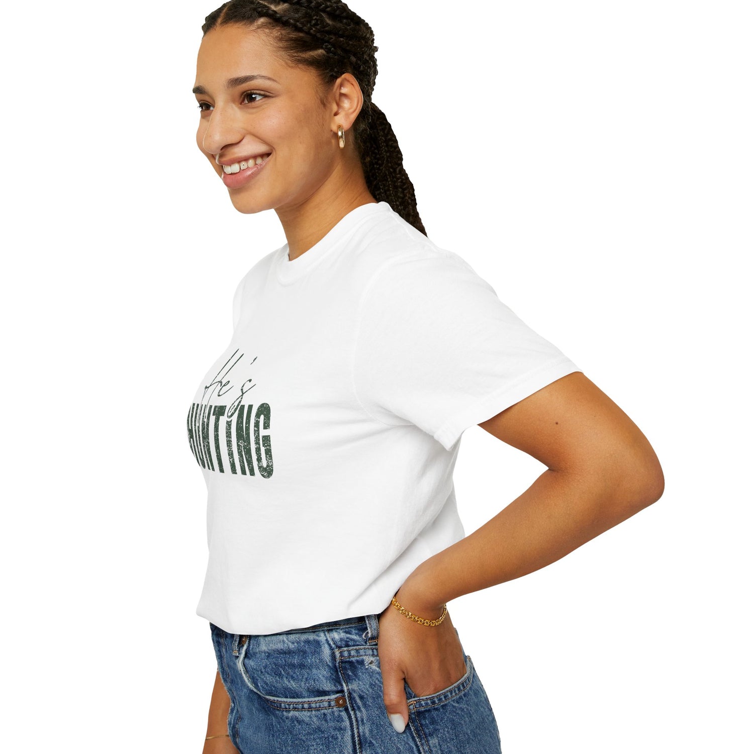 He's Hunting Comfort Colors Garment-Dyed T-shirt