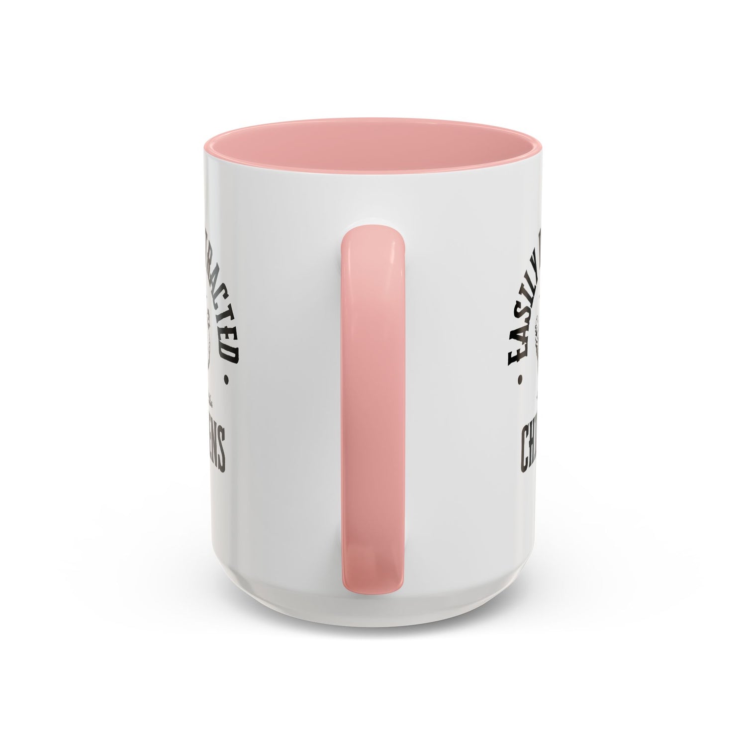 Funny Mug/Chicken Lover/Funny Gift/Gifts under 20/Accent Coffee Mug, 11oz "Easily Distracted By Chickens"