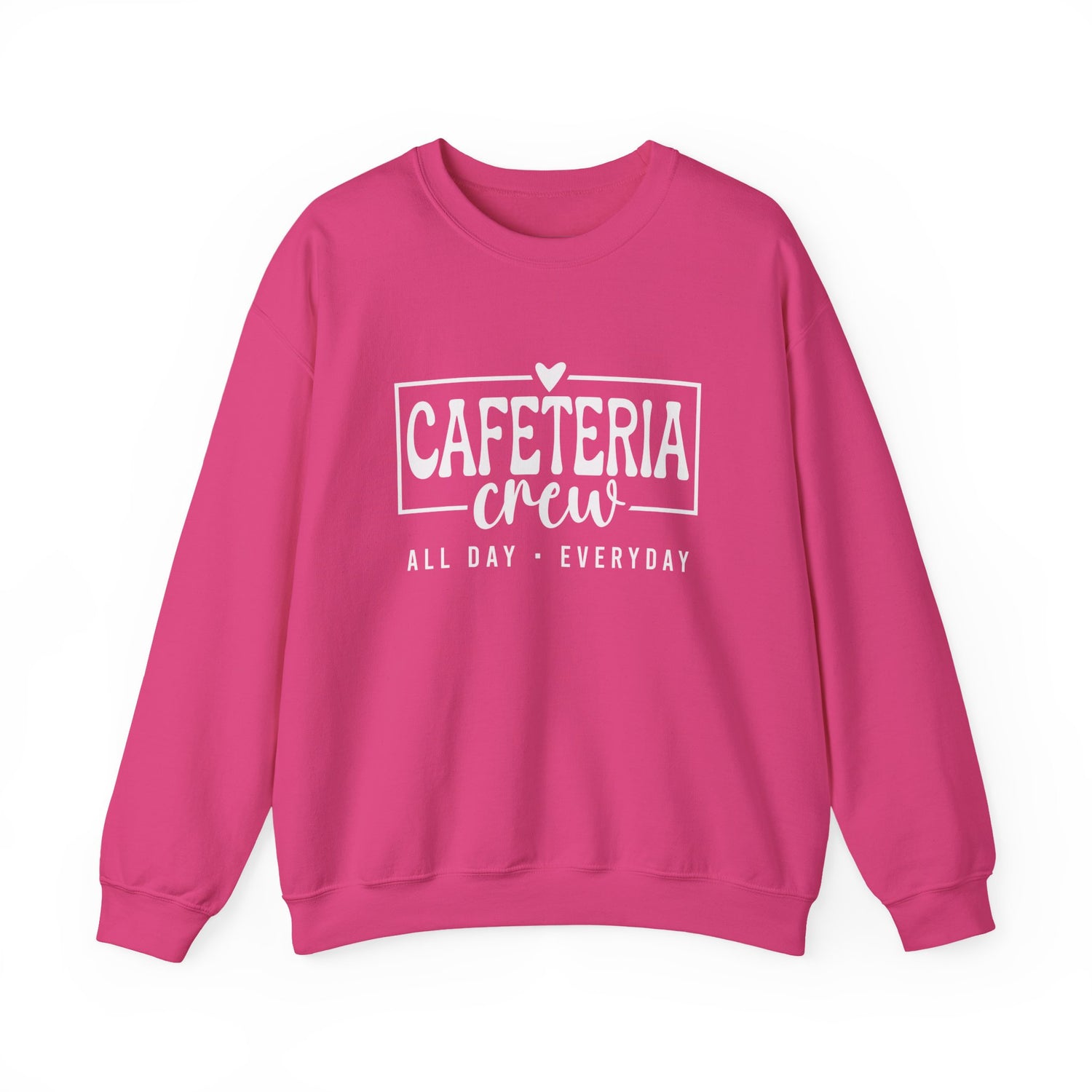 Cafeteria Crew Sweatshirt, Cozy Crewneck, Everyday Style, Gift for Foodies, Casual Wear, School Spirit Apparel