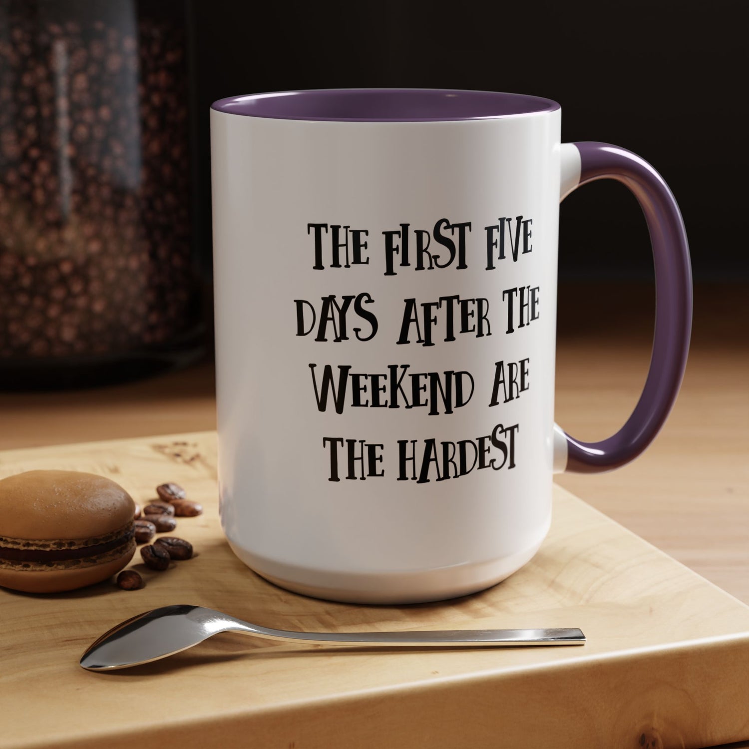 Motivational Coffee Mug, Cute Coffee Cup, Office Humor Mug, Gift for Her, Inspirational Tea Mug, Weekend Recovery Cup