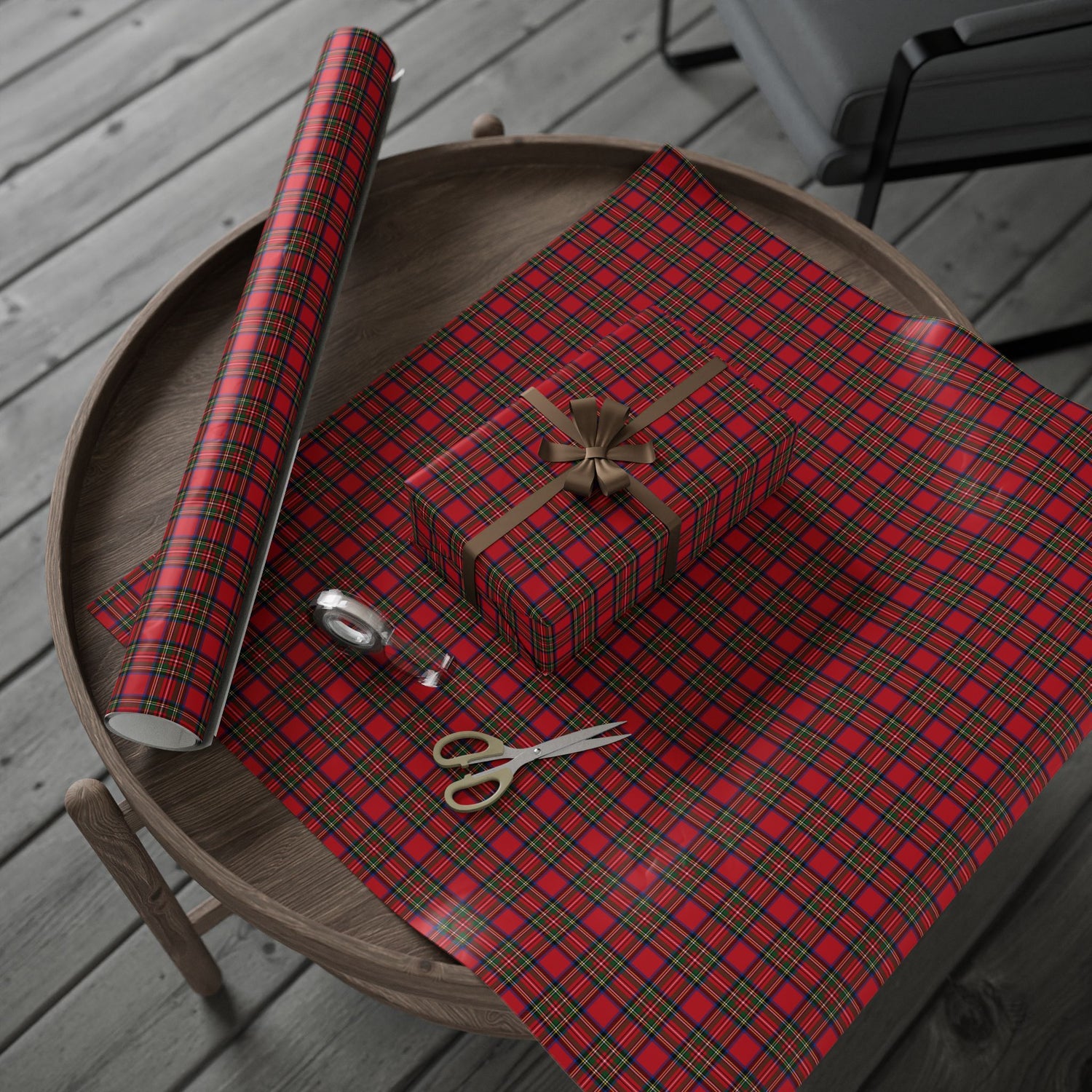Premium Wrapping Paper - Vintage Plaid