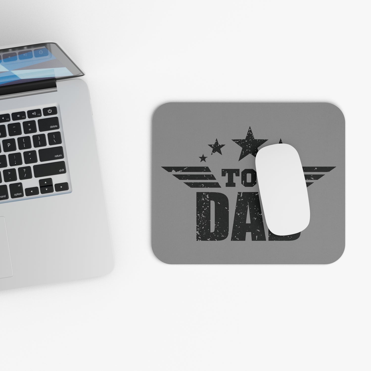 Top Dad Mouse Pad | Personalized Gift for Father's Day, Office Decor, Gamer Mat, Man Cave Accessory, Gift for Dad