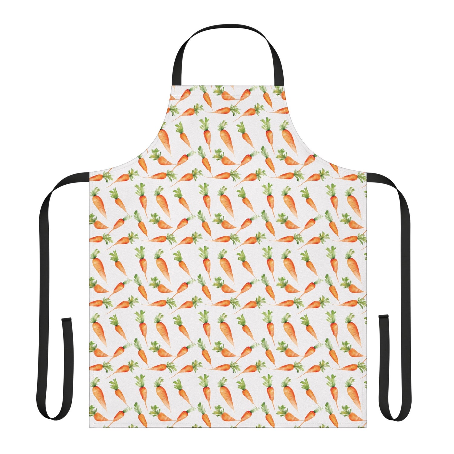 Carrot Print Apron, Whimsical Kitchen Gift, Gardening Apron, Cooking Accessory, Easter Decor, Vegetable Lover's Gift