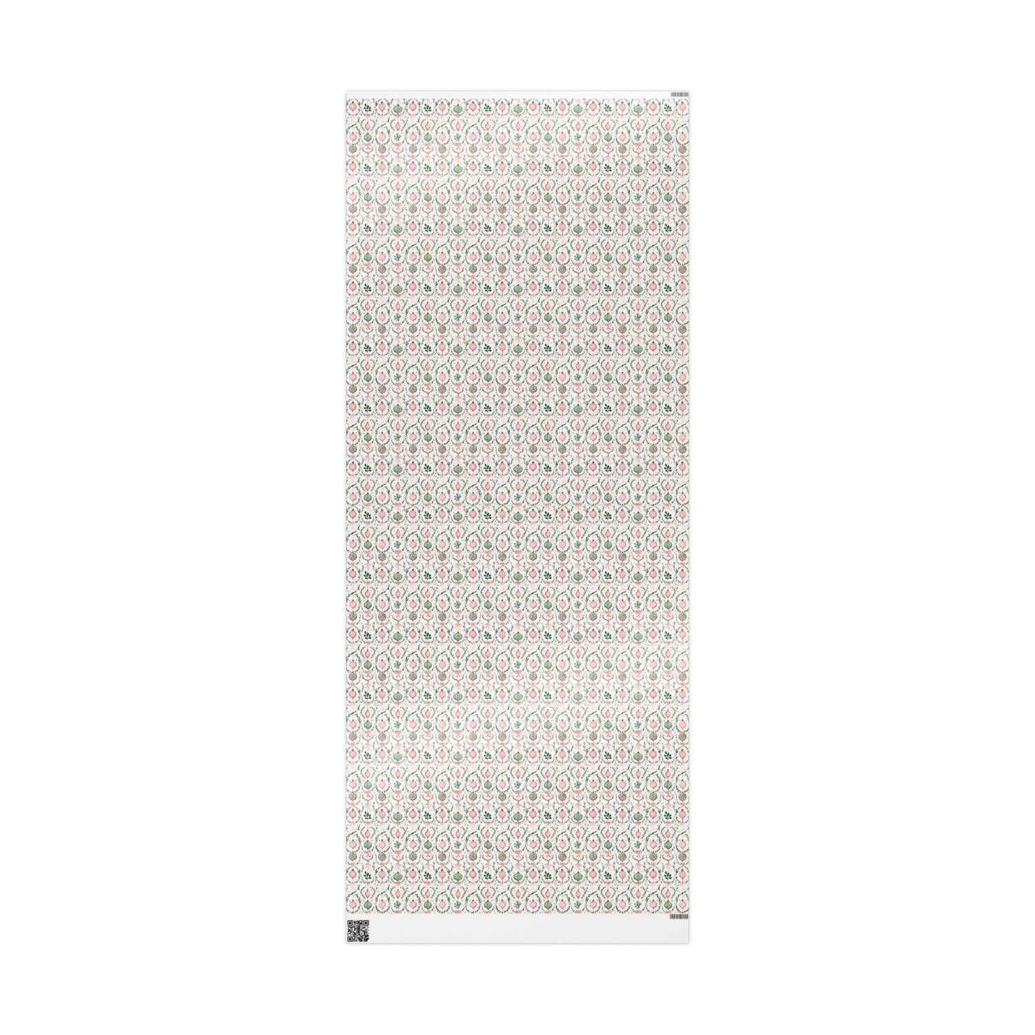 Premium Wrapping Paper- Pink Green Ornaments