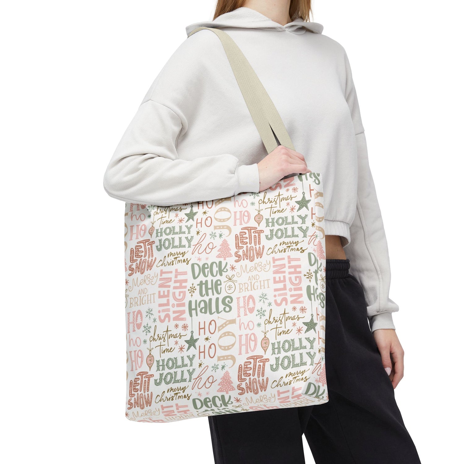 Christmas Phrases Tote Bag