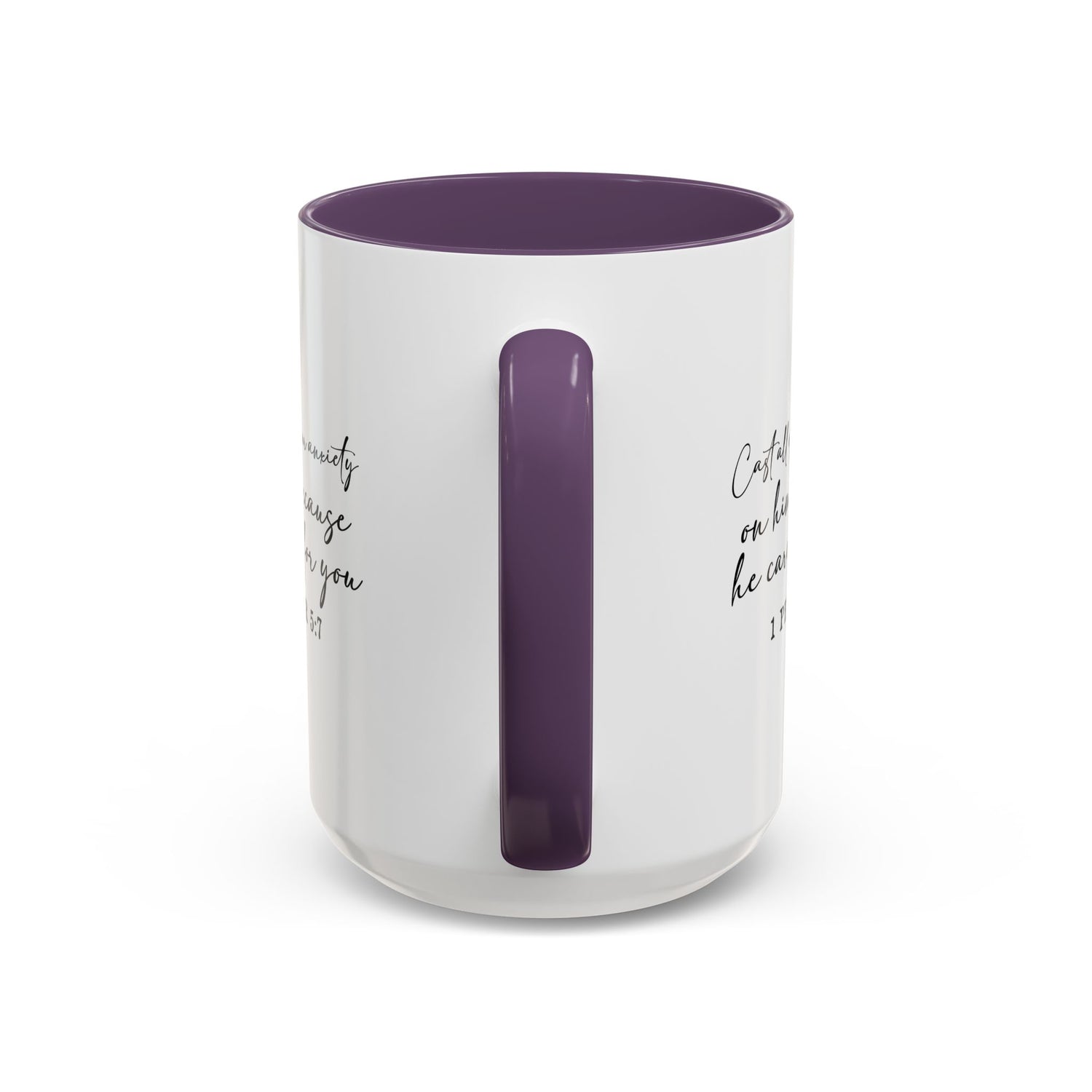 Coffee Mug: Scripture 1 Peter 5:7
