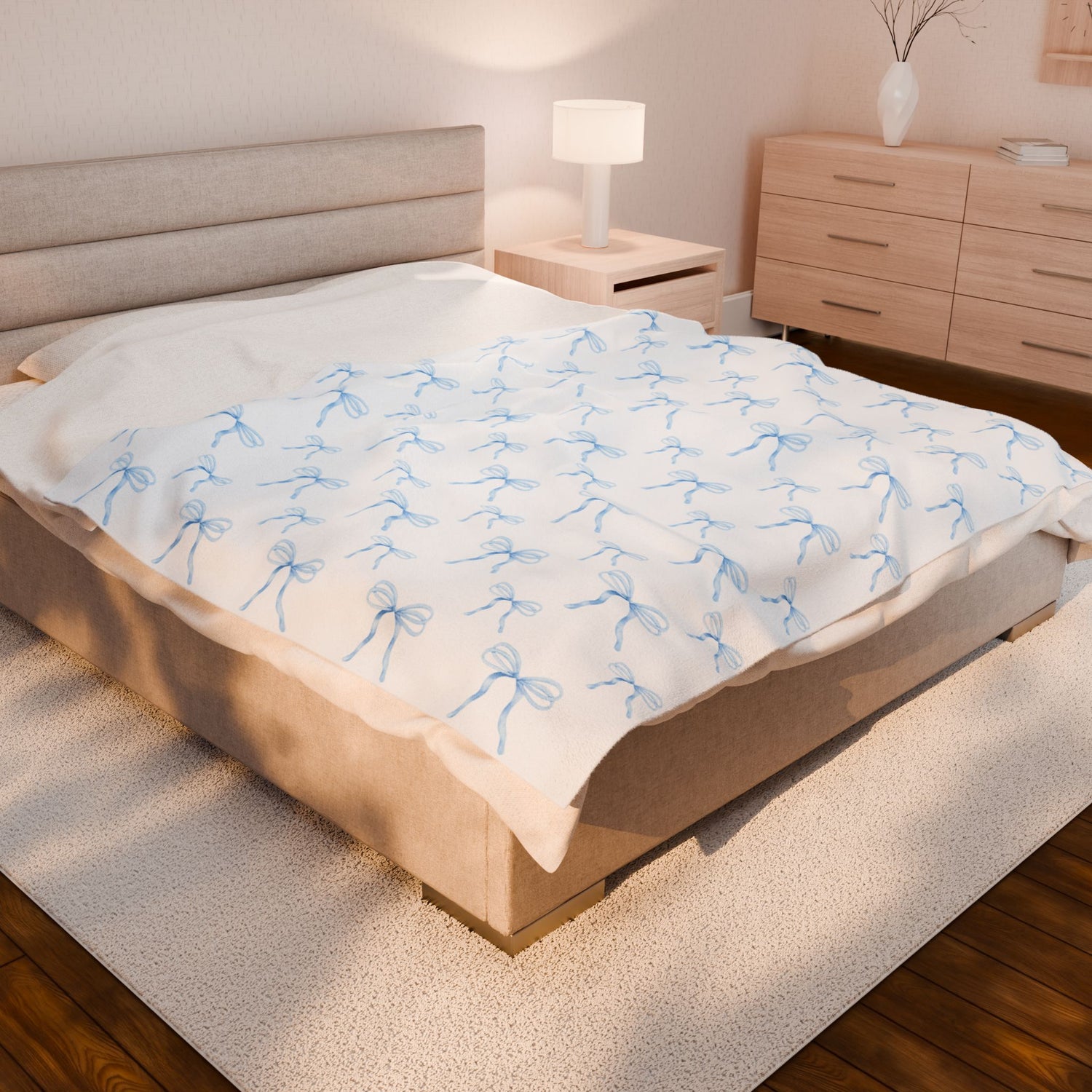 Cozy Velveteen Plush Blanket - Soft Touch Throw, Perfect for Home Decor, Snuggling, Gift for Birthdays, Holidays, and Baby Showers