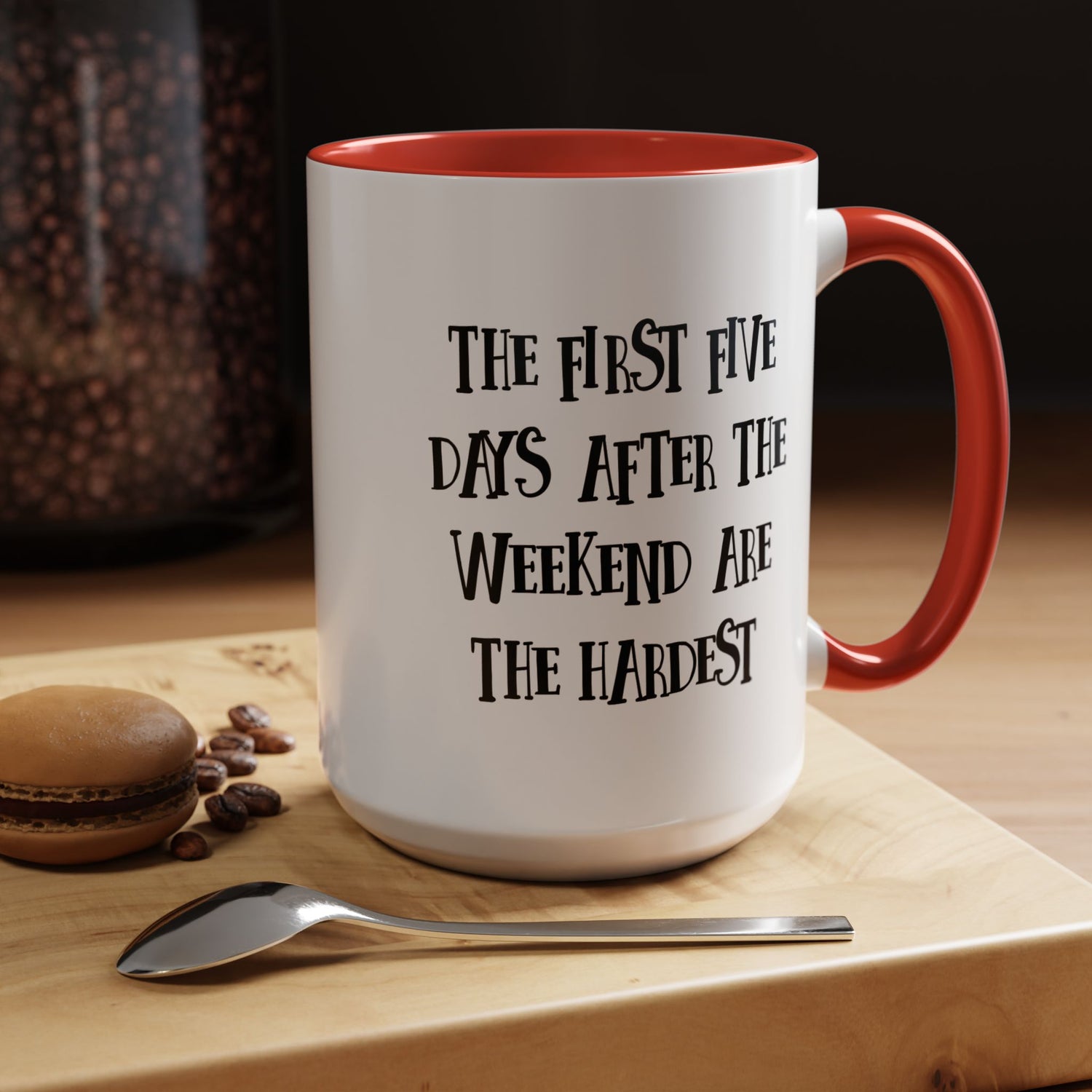Motivational Coffee Mug, Cute Coffee Cup, Office Humor Mug, Gift for Her, Inspirational Tea Mug, Weekend Recovery Cup