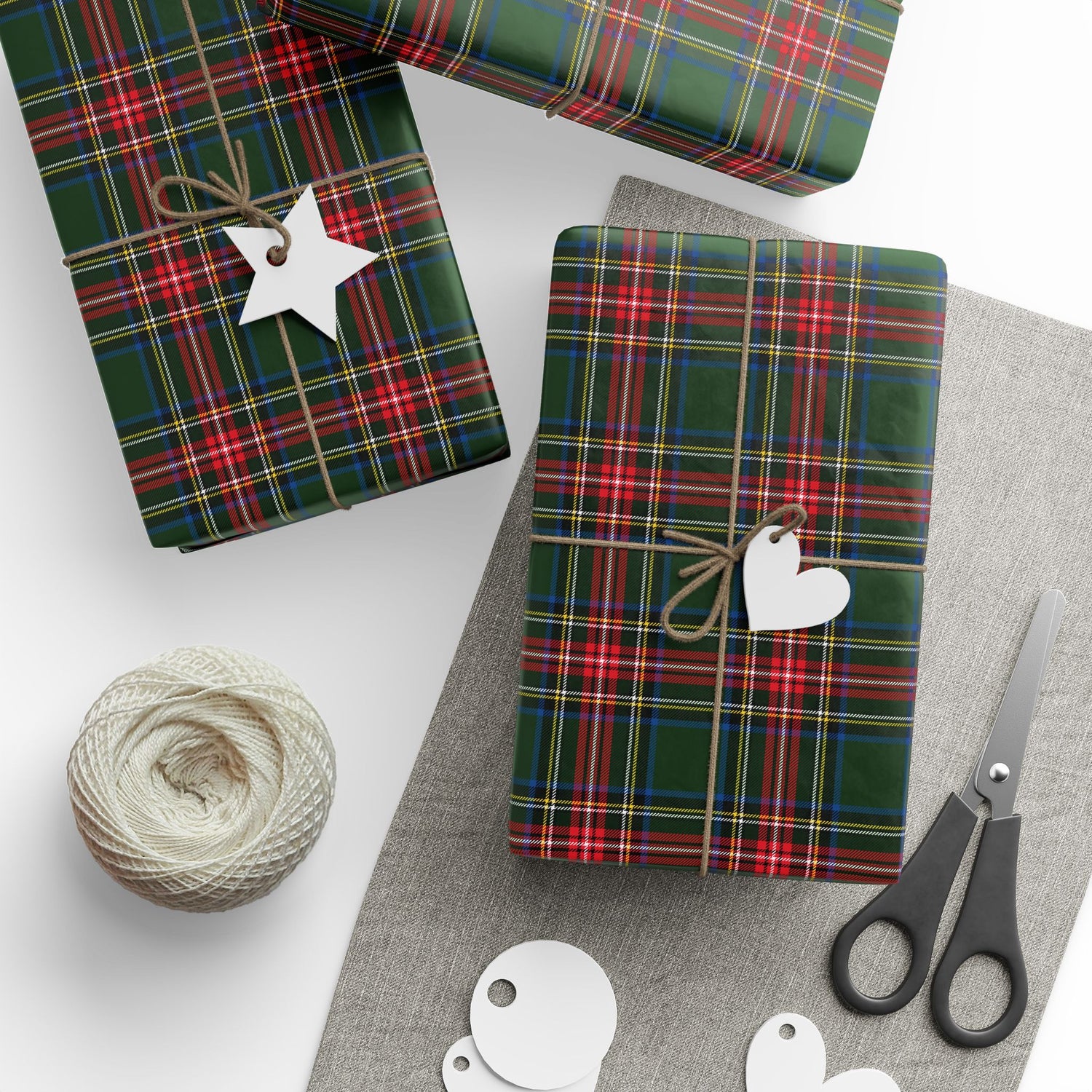 Premium Wrapping Paper- Festive Tartan Plaid