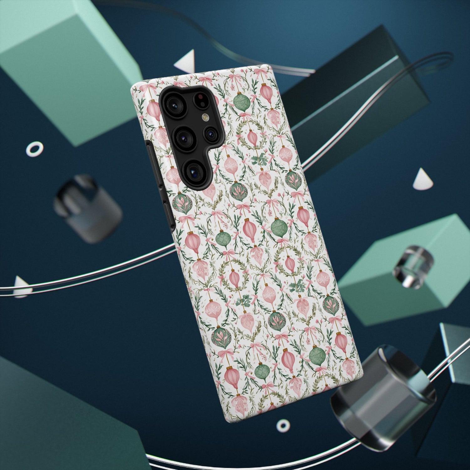 Holiday Ornaments Impact-Resistant Phone Case, iPhone, Samsung