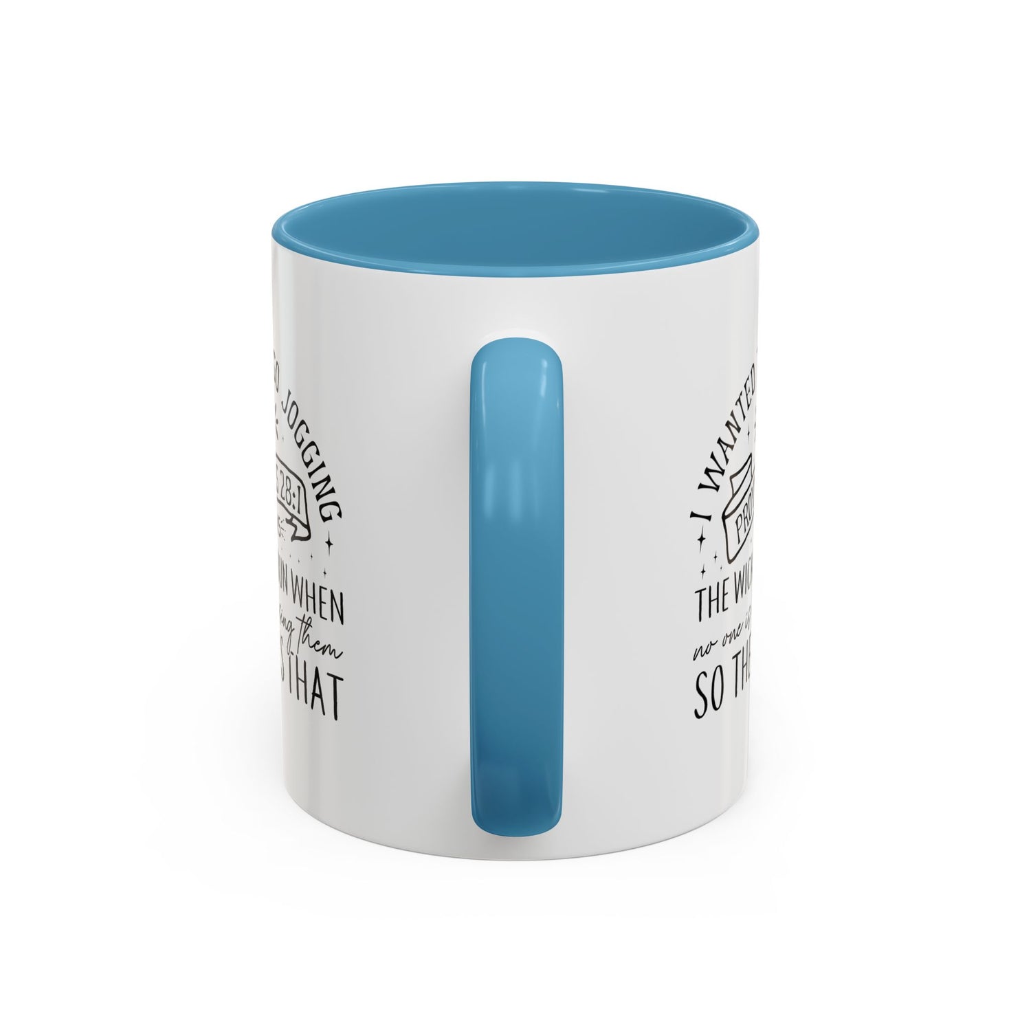 Inspirational Coffee Mug for Christian Joggers, Proverbs 28:1 Quote Mug, Funny Workout Gift, Motivational Drinkware, Exercise Humor