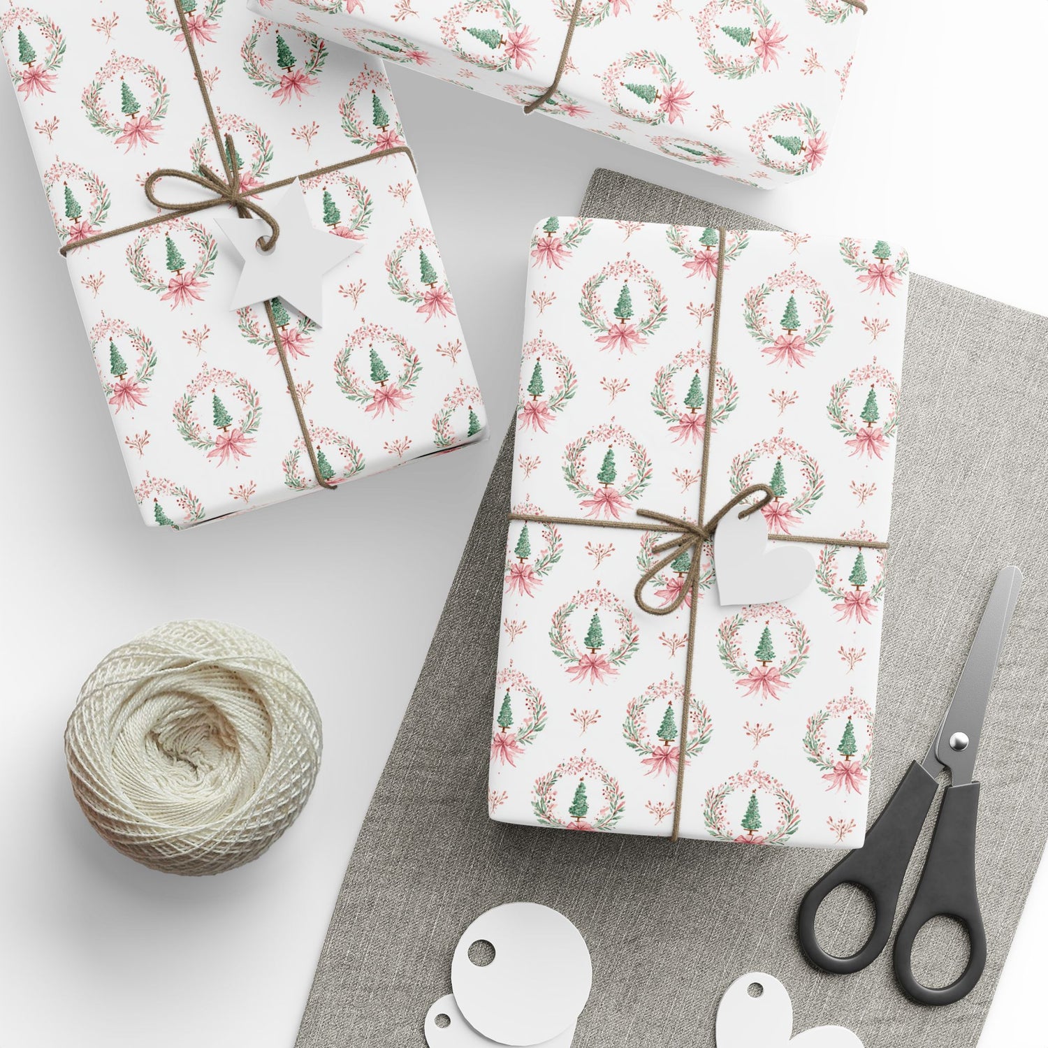 Premium Wrapping Paper- Elegant Christmas Trees