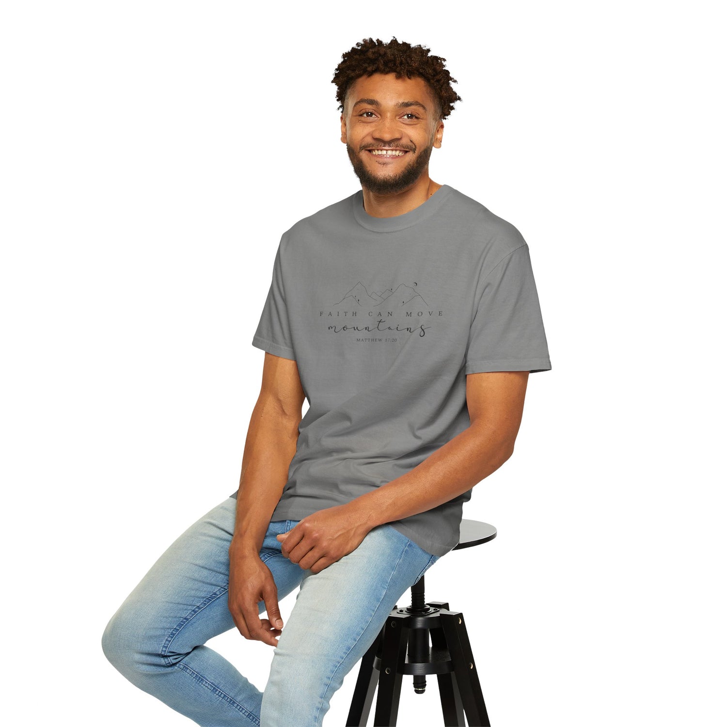 Mountain Faith Unisex T-Shirt, Comfortable Graphic Tee, Inspirational Shirt, Perfect Gift for Nature Lovers, Great for Outdoor Adventures