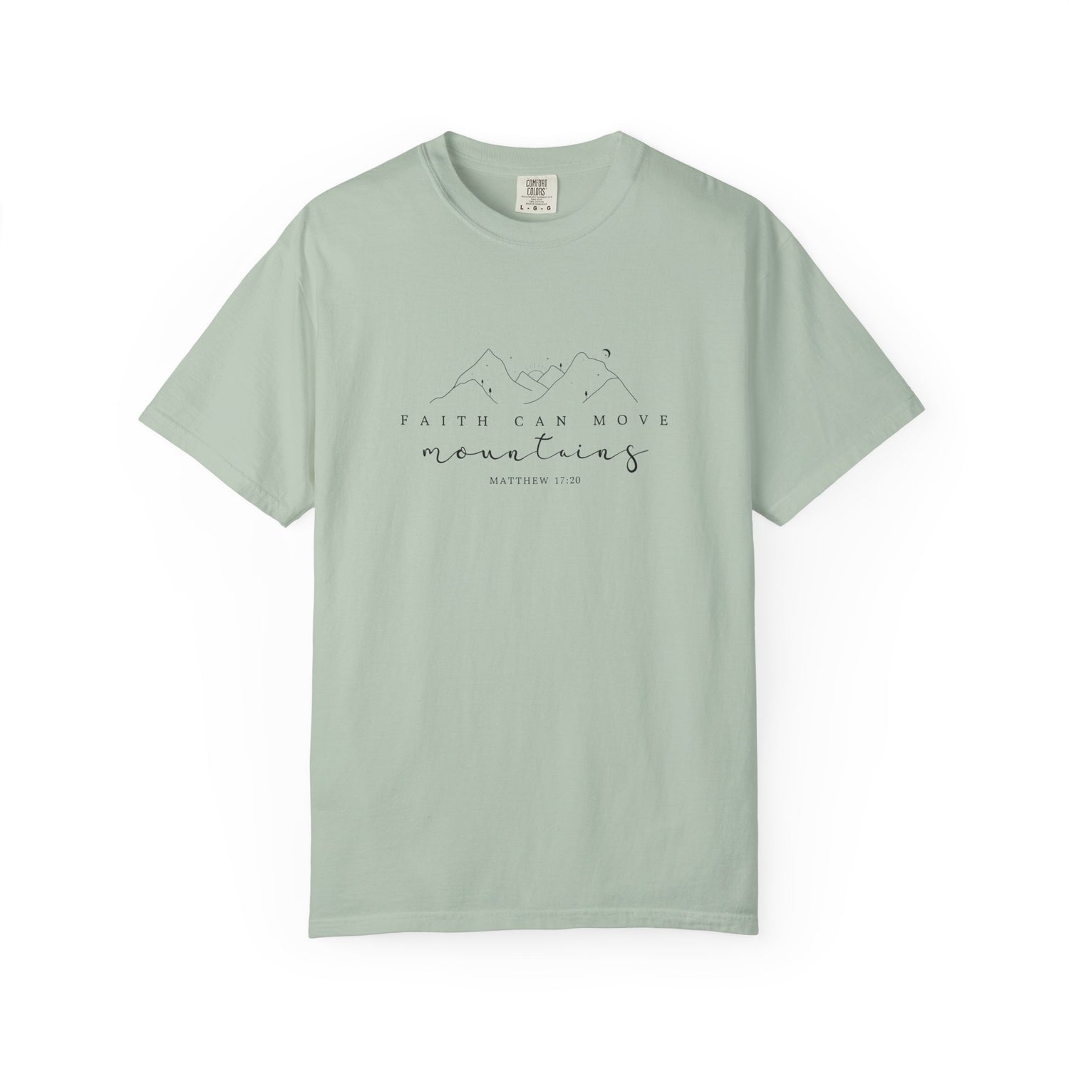 Mountain Faith Unisex T-Shirt, Comfortable Graphic Tee, Inspirational Shirt, Perfect Gift for Nature Lovers, Great for Outdoor Adventures