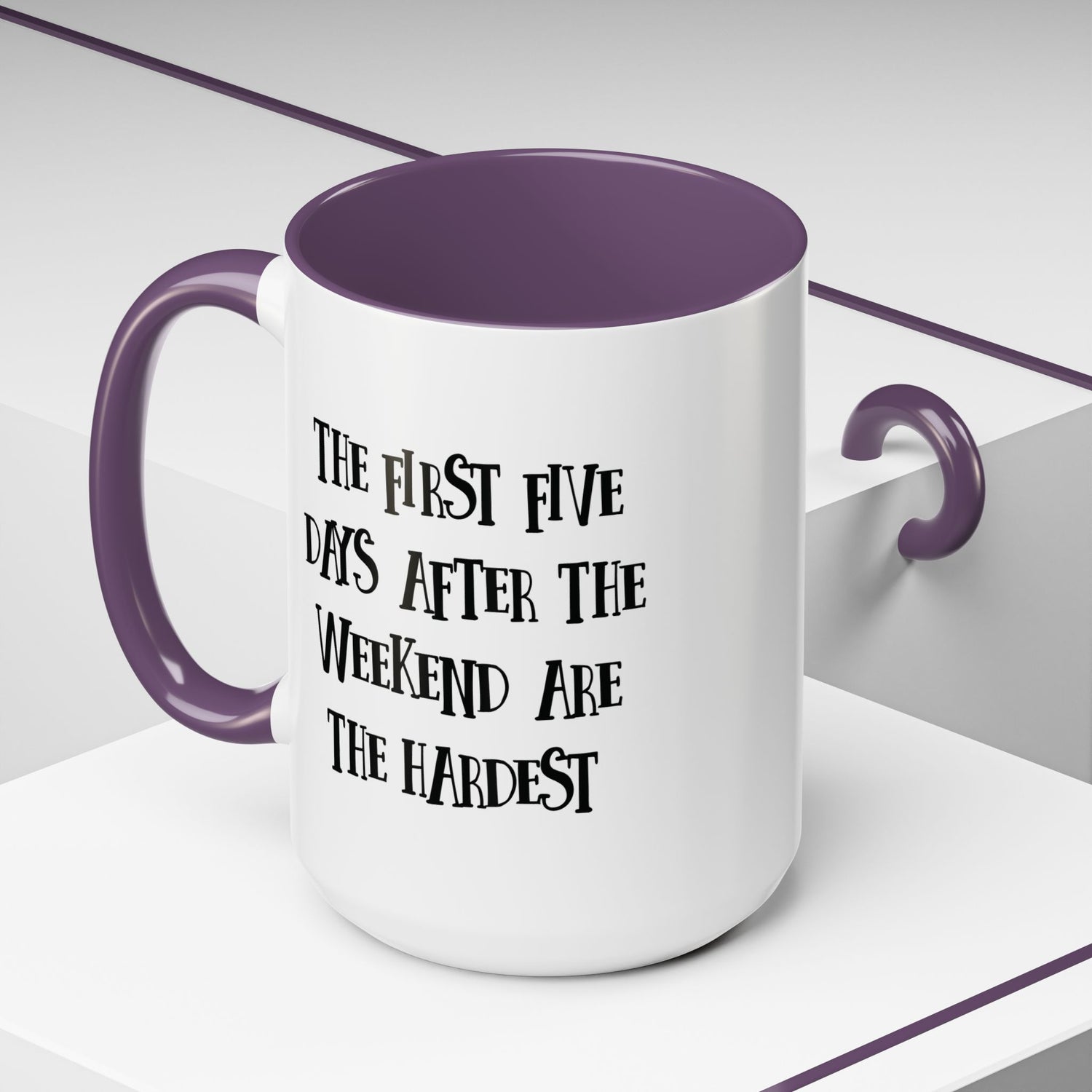 Motivational Coffee Mug, Cute Coffee Cup, Office Humor Mug, Gift for Her, Inspirational Tea Mug, Weekend Recovery Cup