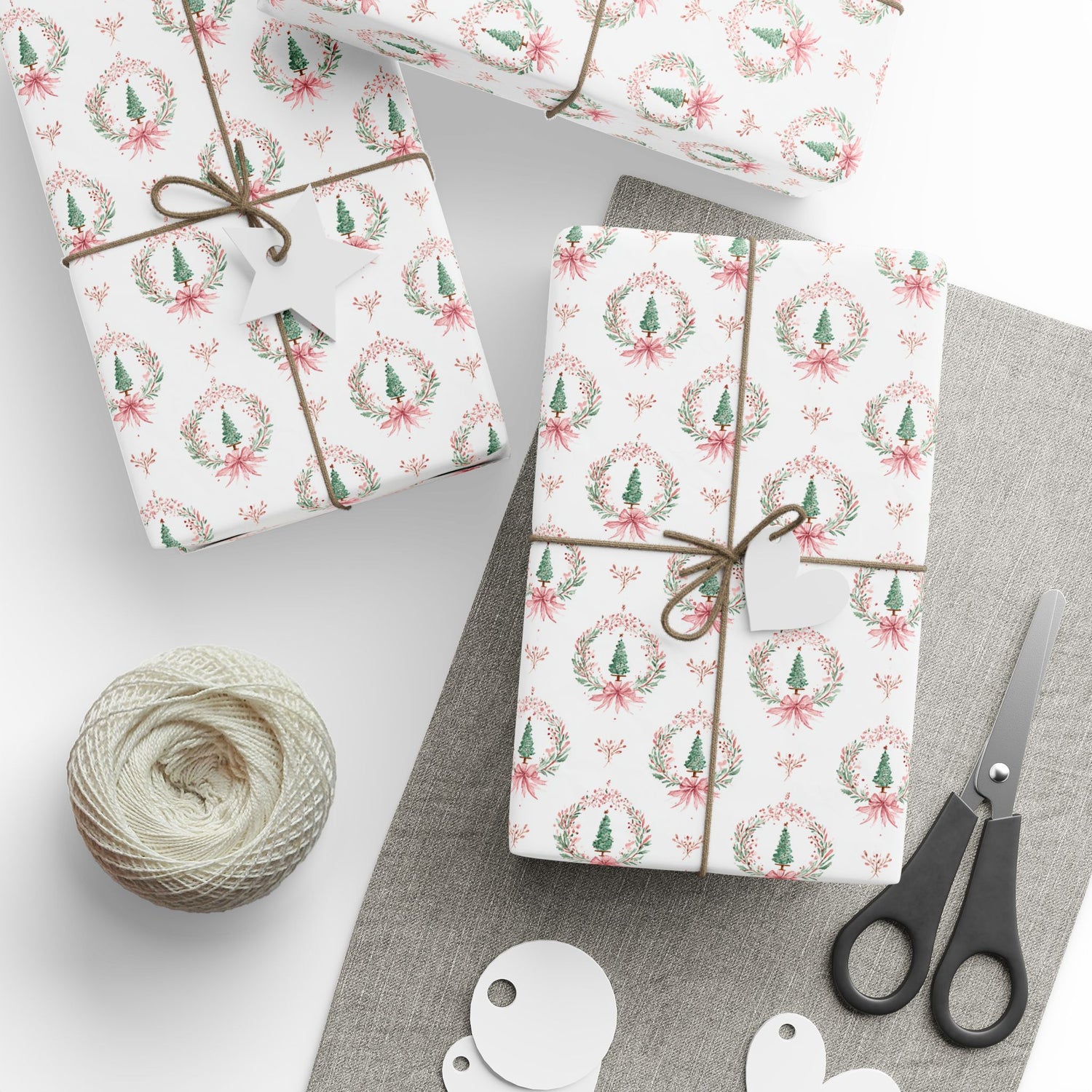 Premium Wrapping Paper- Elegant Christmas Trees