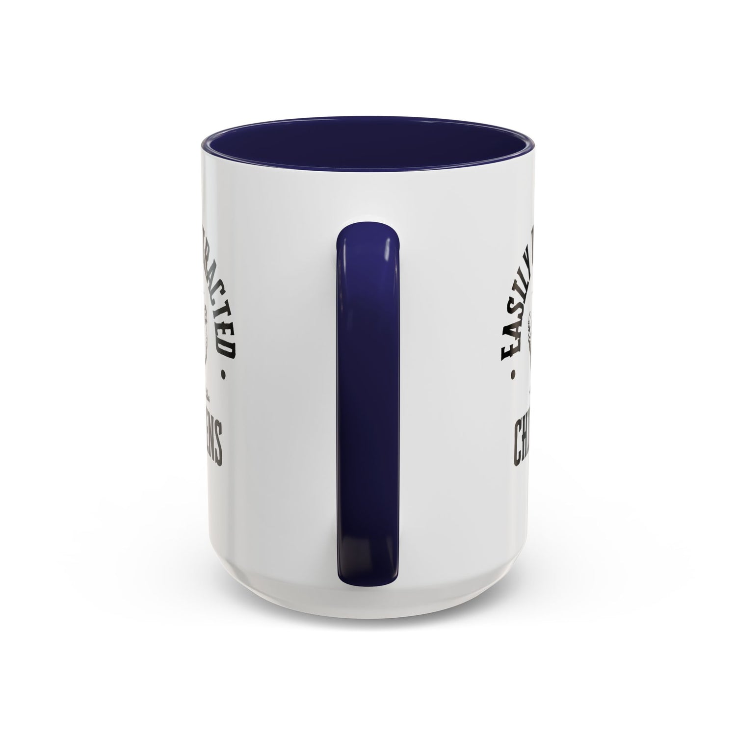 Funny Mug/Chicken Lover/Funny Gift/Gifts under 20/Accent Coffee Mug, 11oz "Easily Distracted By Chickens"
