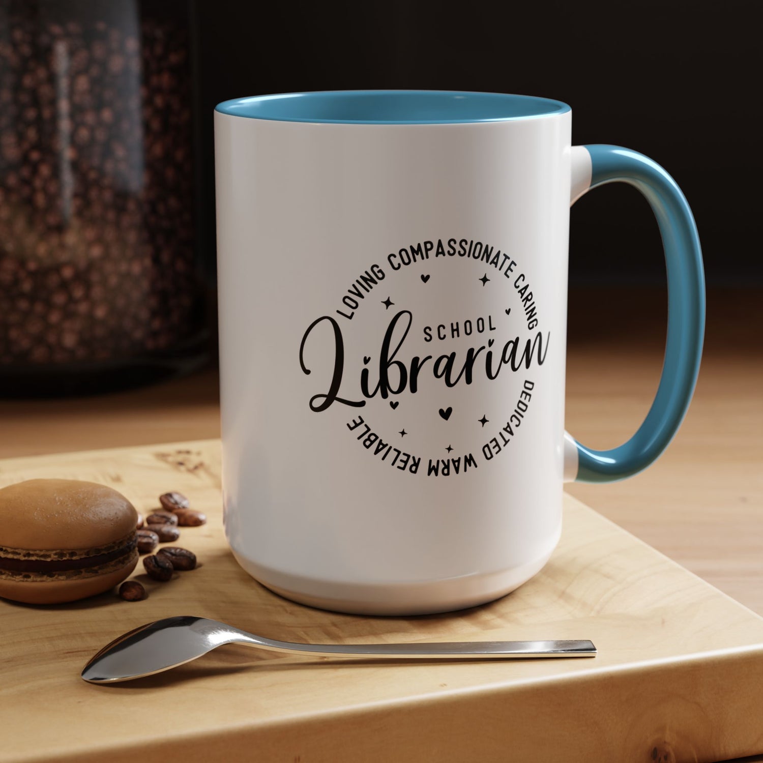 Librarian Love Coffee Mug | Gift for Teachers, School Librarians, Reading Enthusiasts, Book Lovers, Graduation
