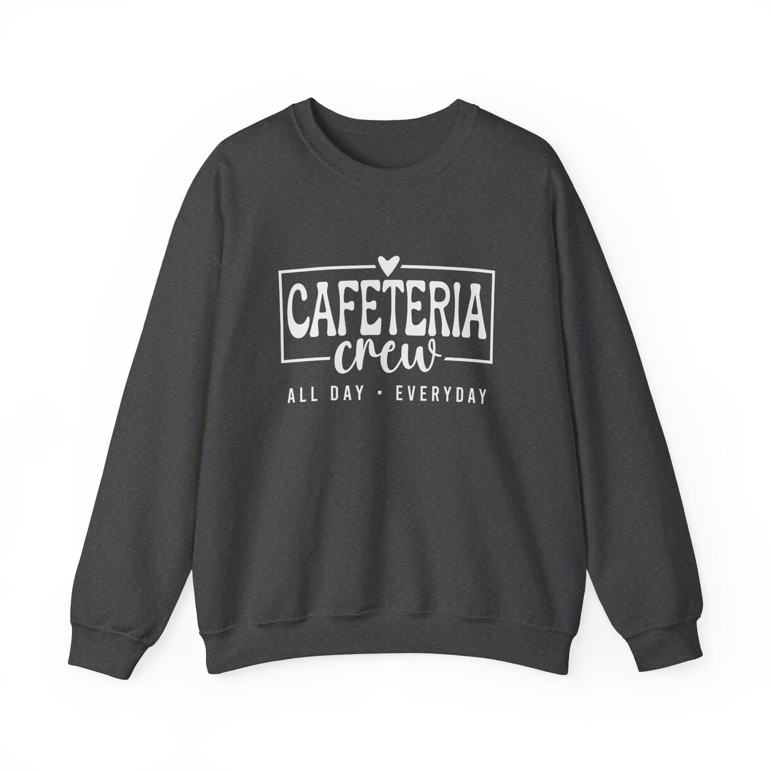 Cafeteria Crew Sweatshirt, Cozy Crewneck, Everyday Style, Gift for Foodies, Casual Wear, School Spirit Apparel