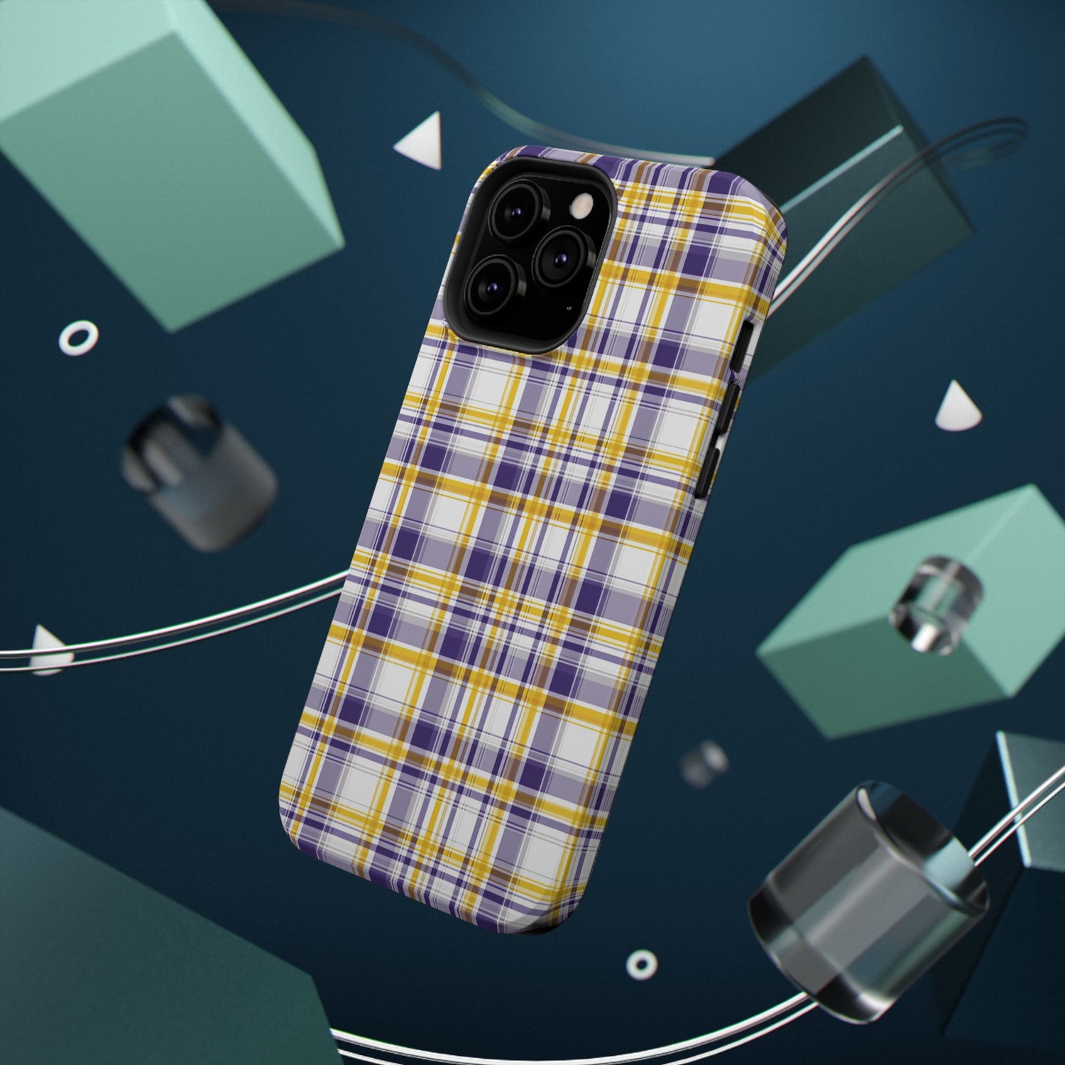 Louisiana Plaid Impact-Resistant Phone Case