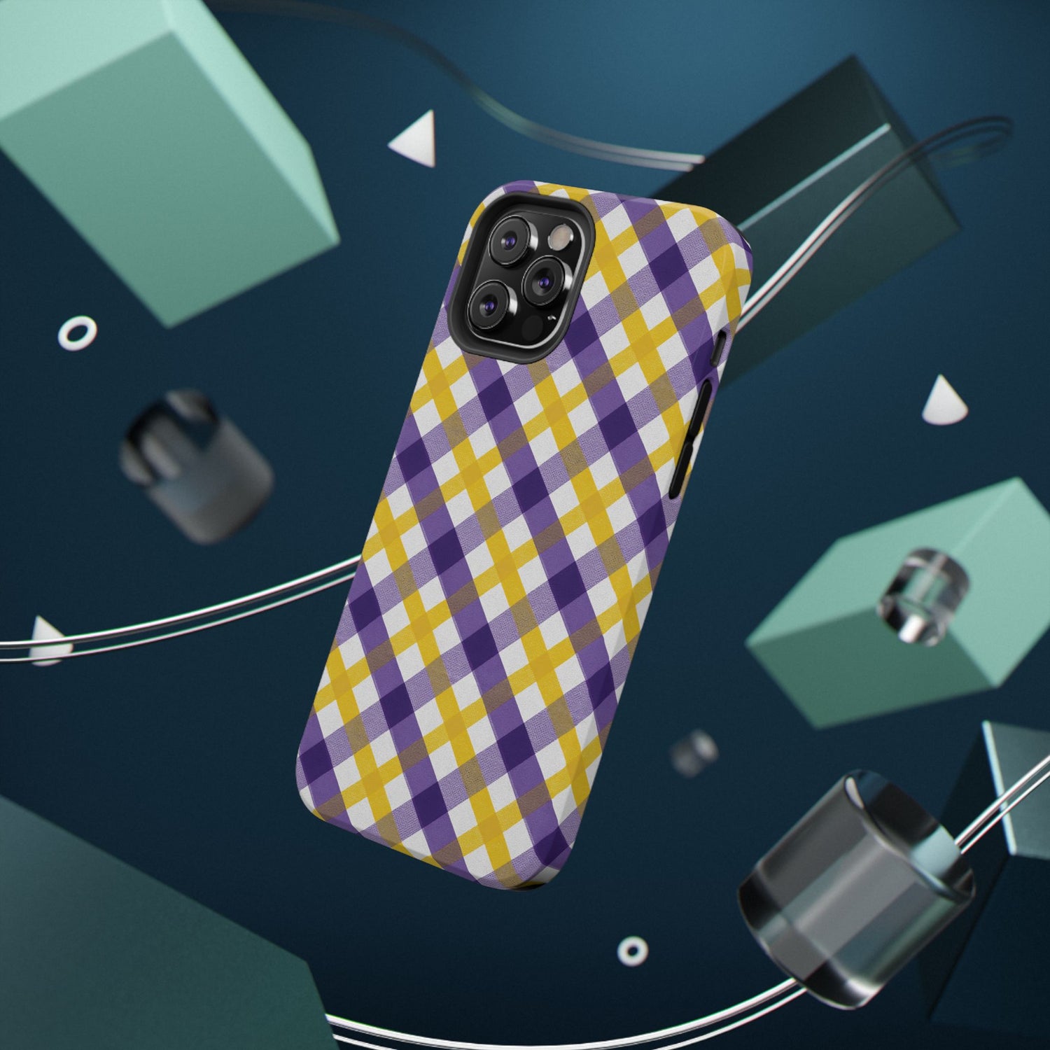 Phone Case | Impact-Resistant Louisiana Plaid