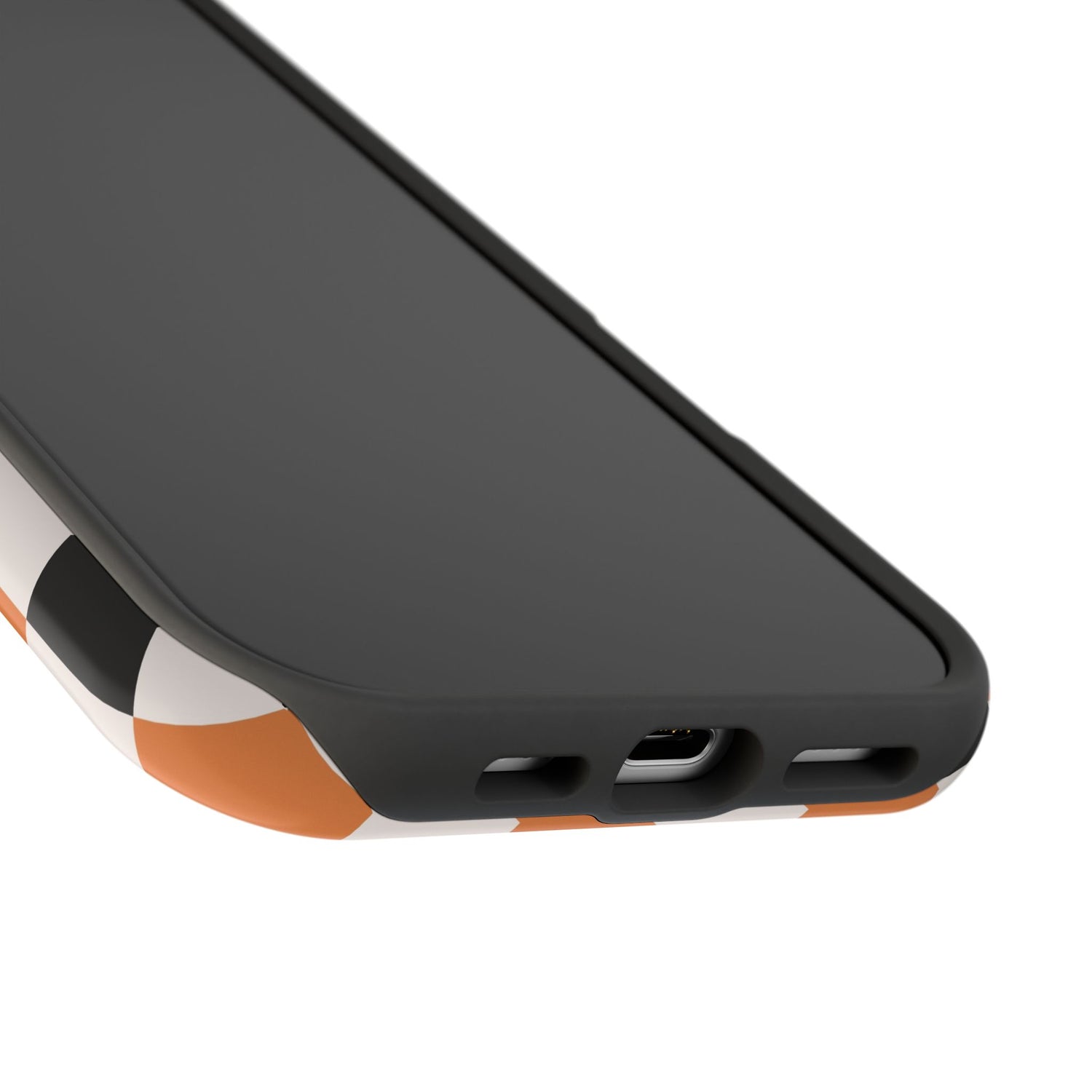 Trendy Halloween Checkerboard Phone Case | Impact-Resistant, iPhone, Samsung
