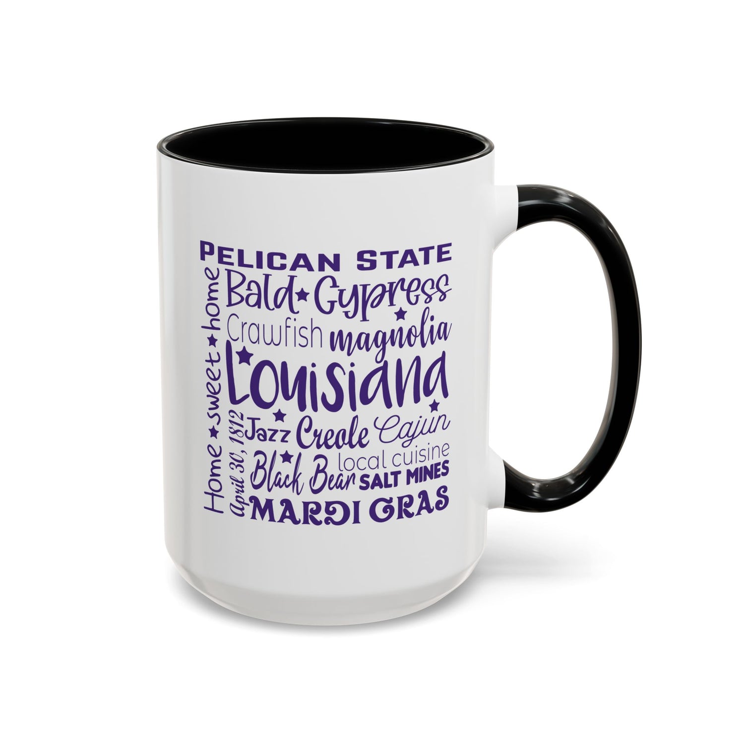 Louisiana Accent Coffee Mug - Perfect for Home & Kitchen, Gift for Mardi Gras, Inspirational Decor, Travel Souvenir, Unique Drinkware