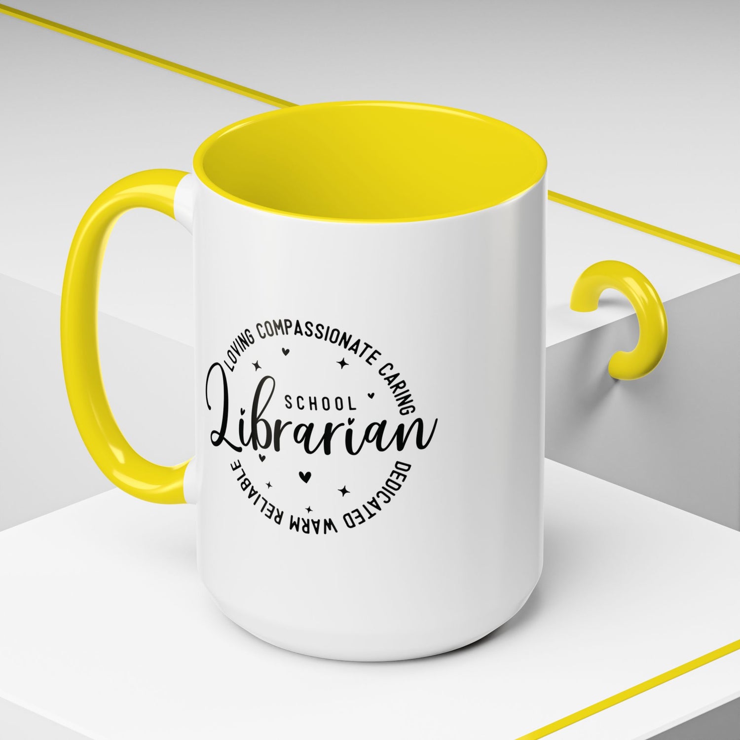 Librarian Love Coffee Mug | Gift for Teachers, School Librarians, Reading Enthusiasts, Book Lovers, Graduation