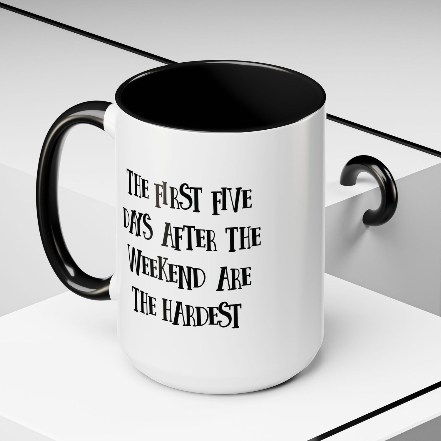 Motivational Coffee Mug, Cute Coffee Cup, Office Humor Mug, Gift for Her, Inspirational Tea Mug, Weekend Recovery Cup