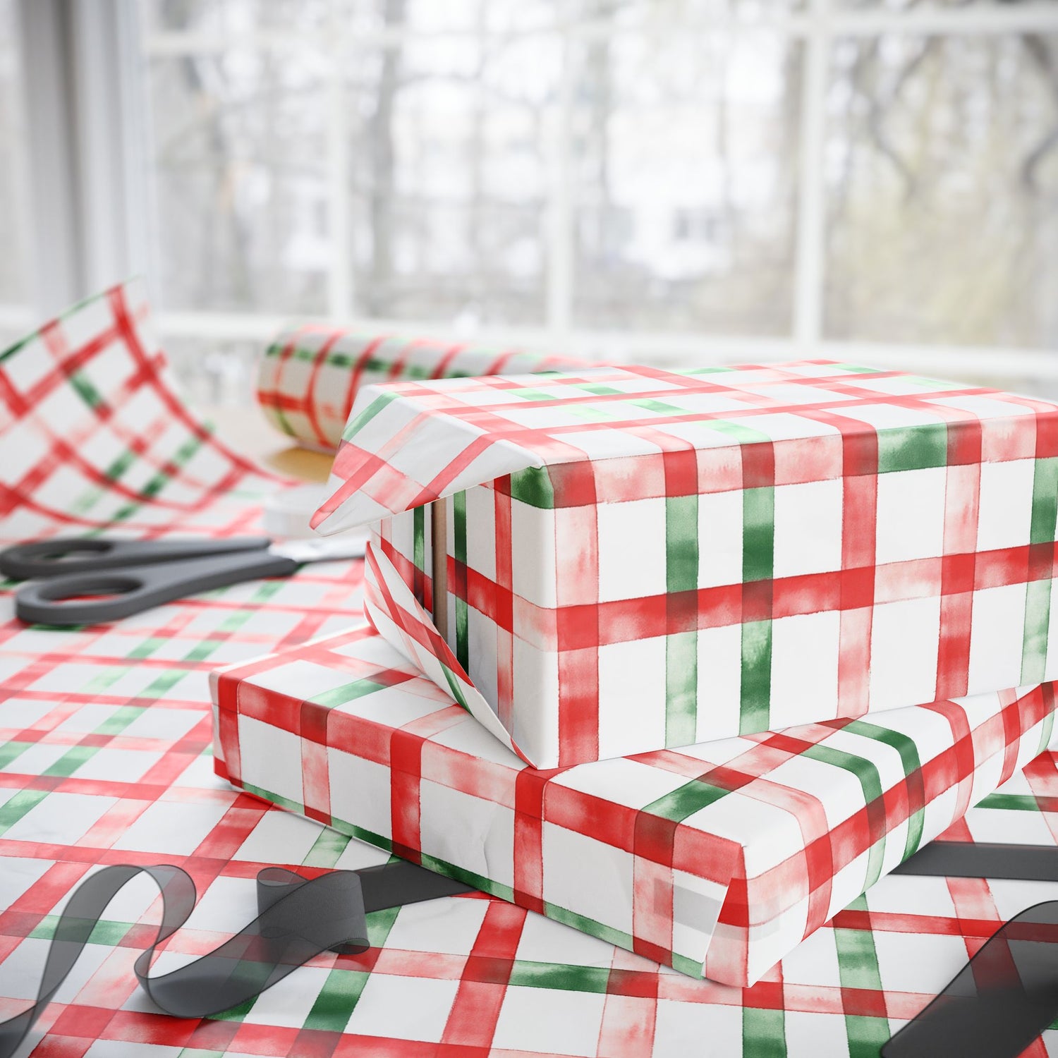 Premium Wrapping Paper- Watercolor Stripes