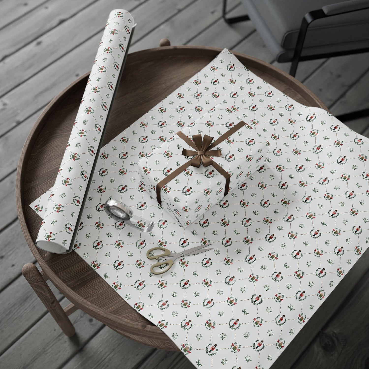 Premium Wrapping Paper - Charming Nutcrackers