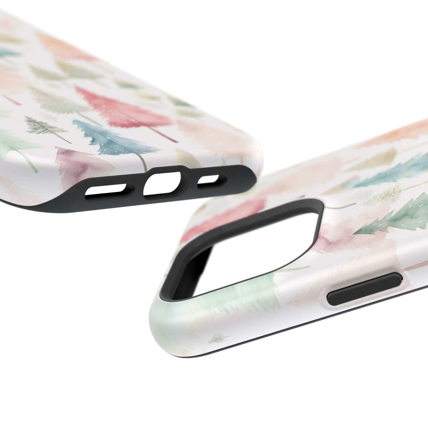 Watercolor Christmas Trees Impact-Resistant Phone Case, iPhone, Samsung