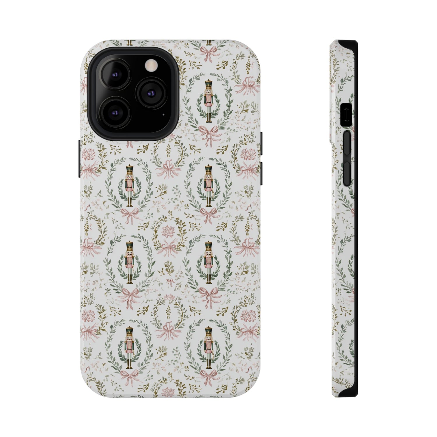 Phone case with decorative pattern on a white background
