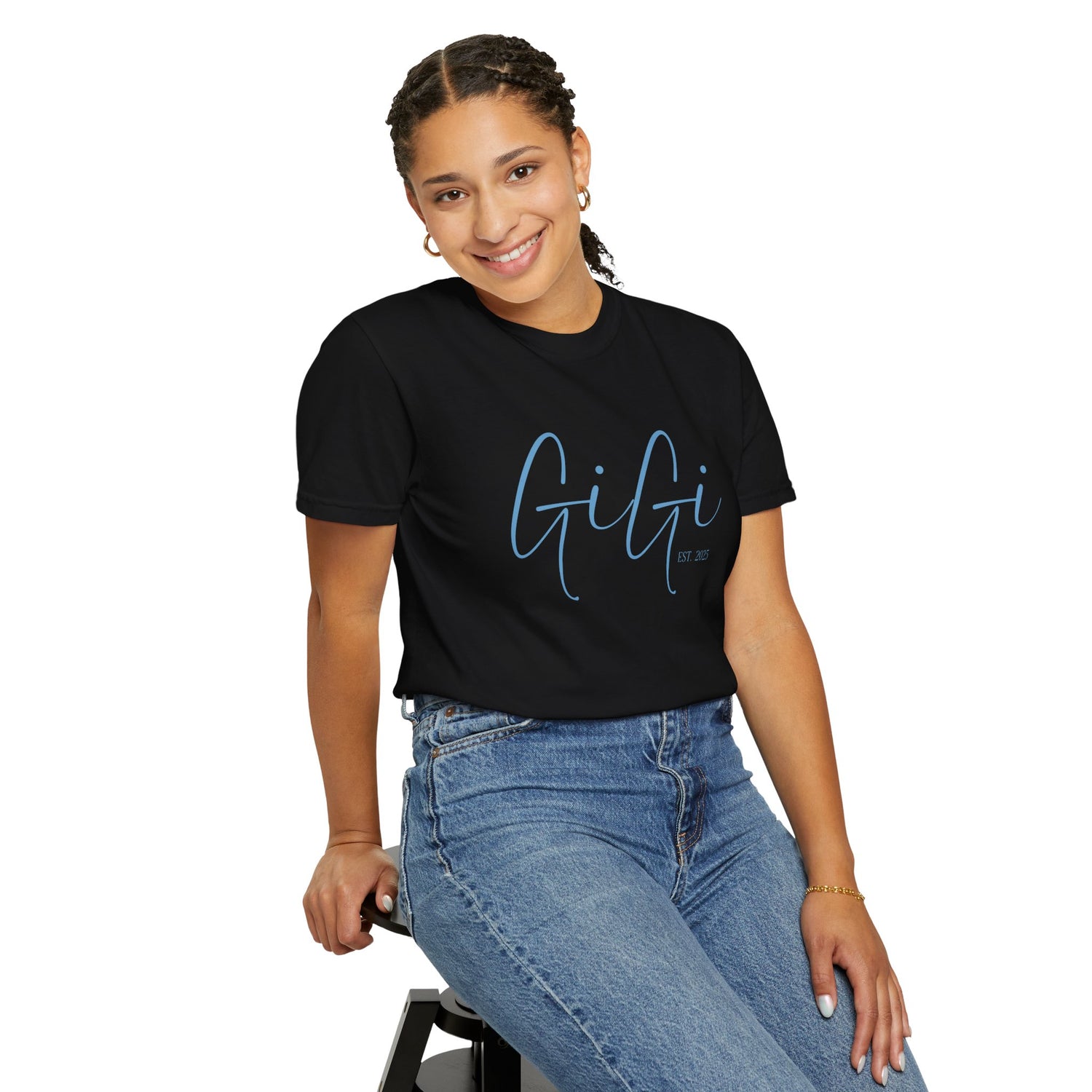 GiGi Est 2025 Garment-Dyed Shirt Blue