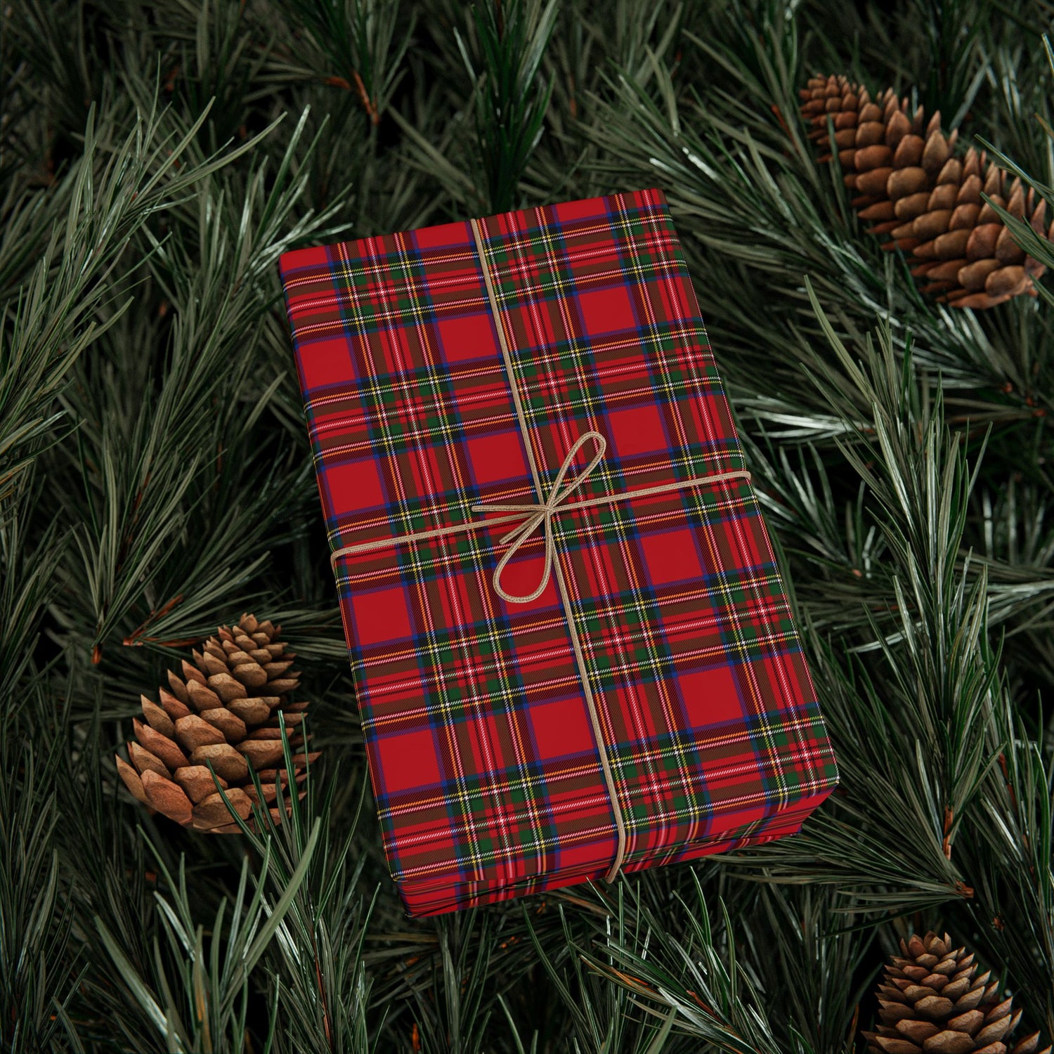 Premium Wrapping Paper - Vintage Plaid