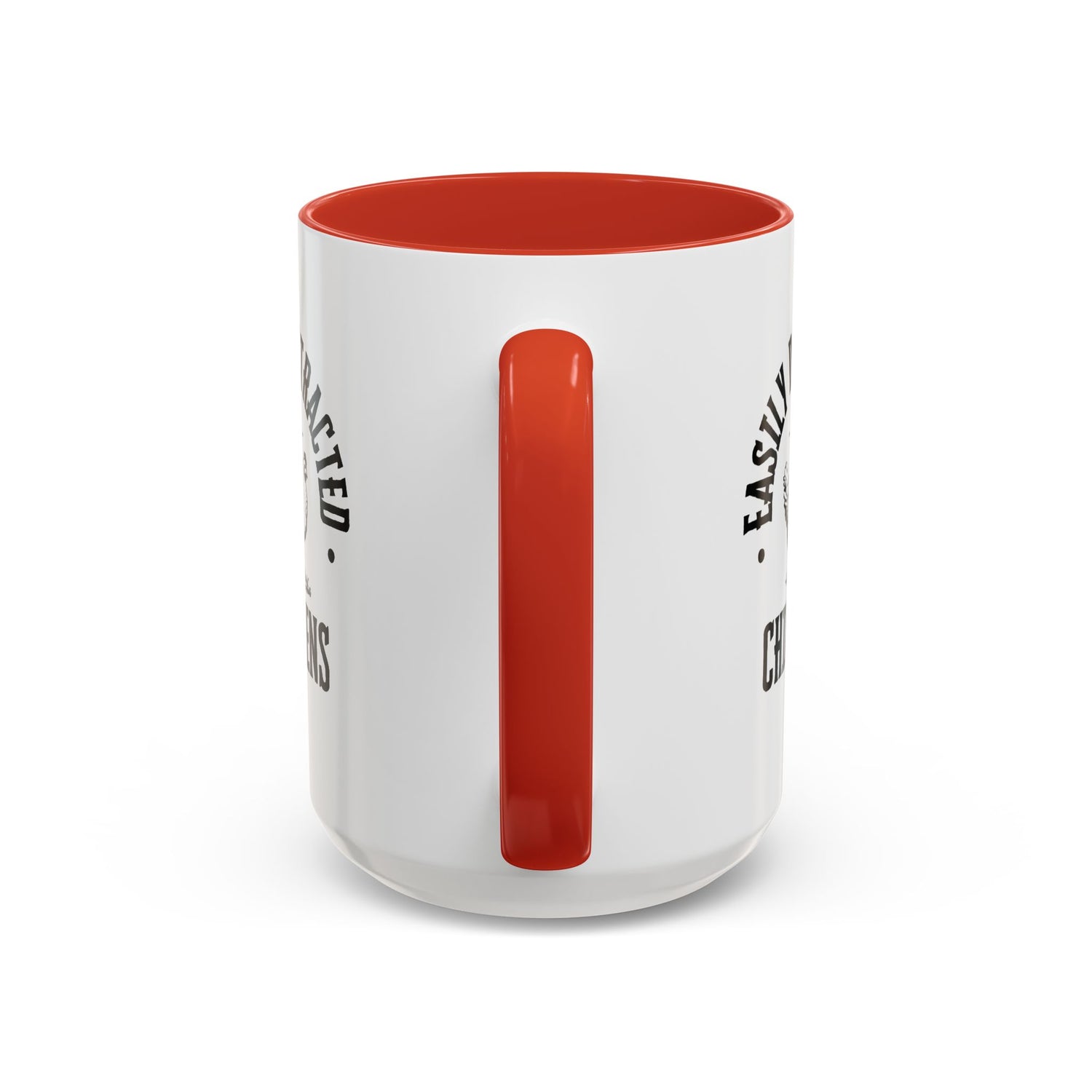 Funny Mug/Chicken Lover/Funny Gift/Gifts under 20/Accent Coffee Mug, 11oz "Easily Distracted By Chickens"