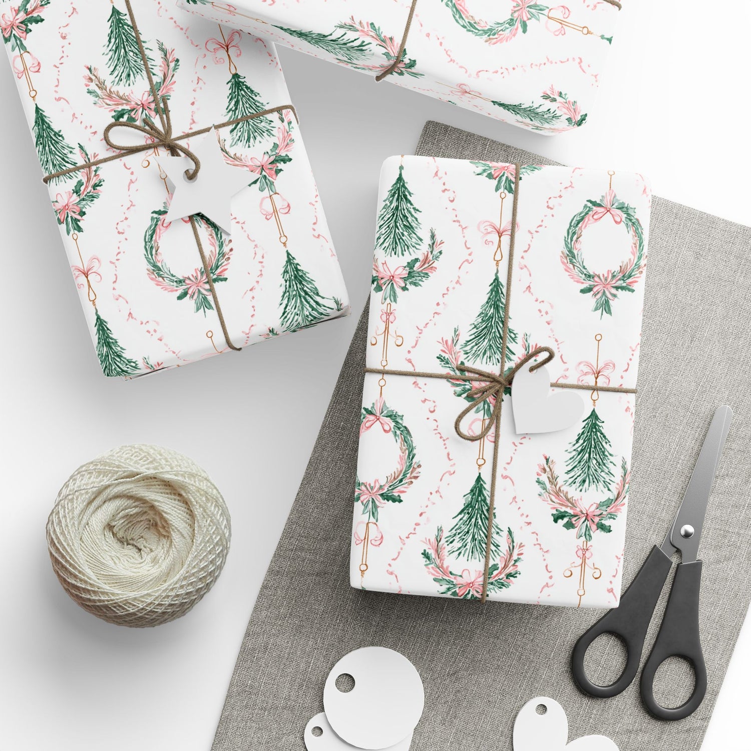 Premium Wrapping Paper - Festive Holiday Trees
