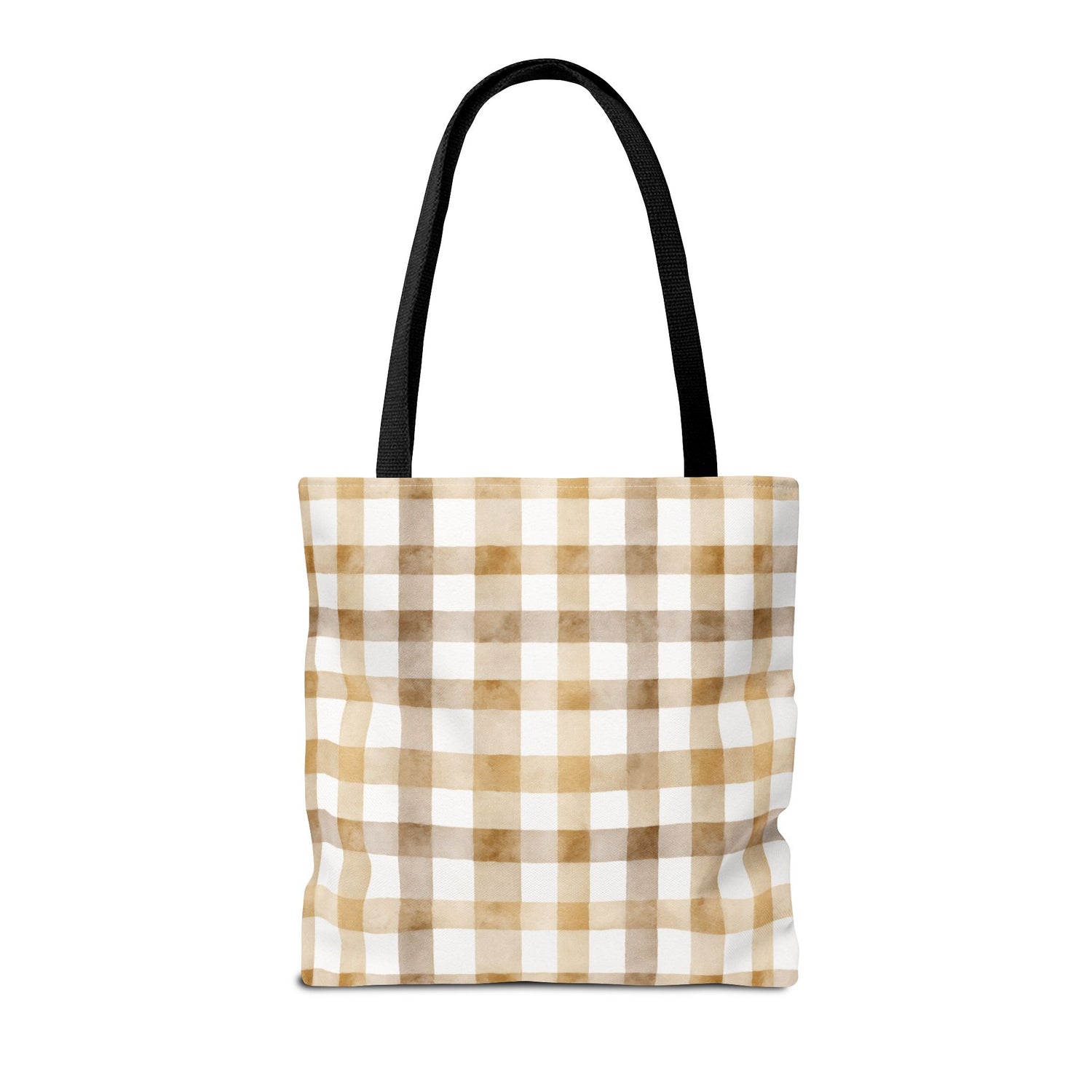 Chic Gingham Fall Tote Bag