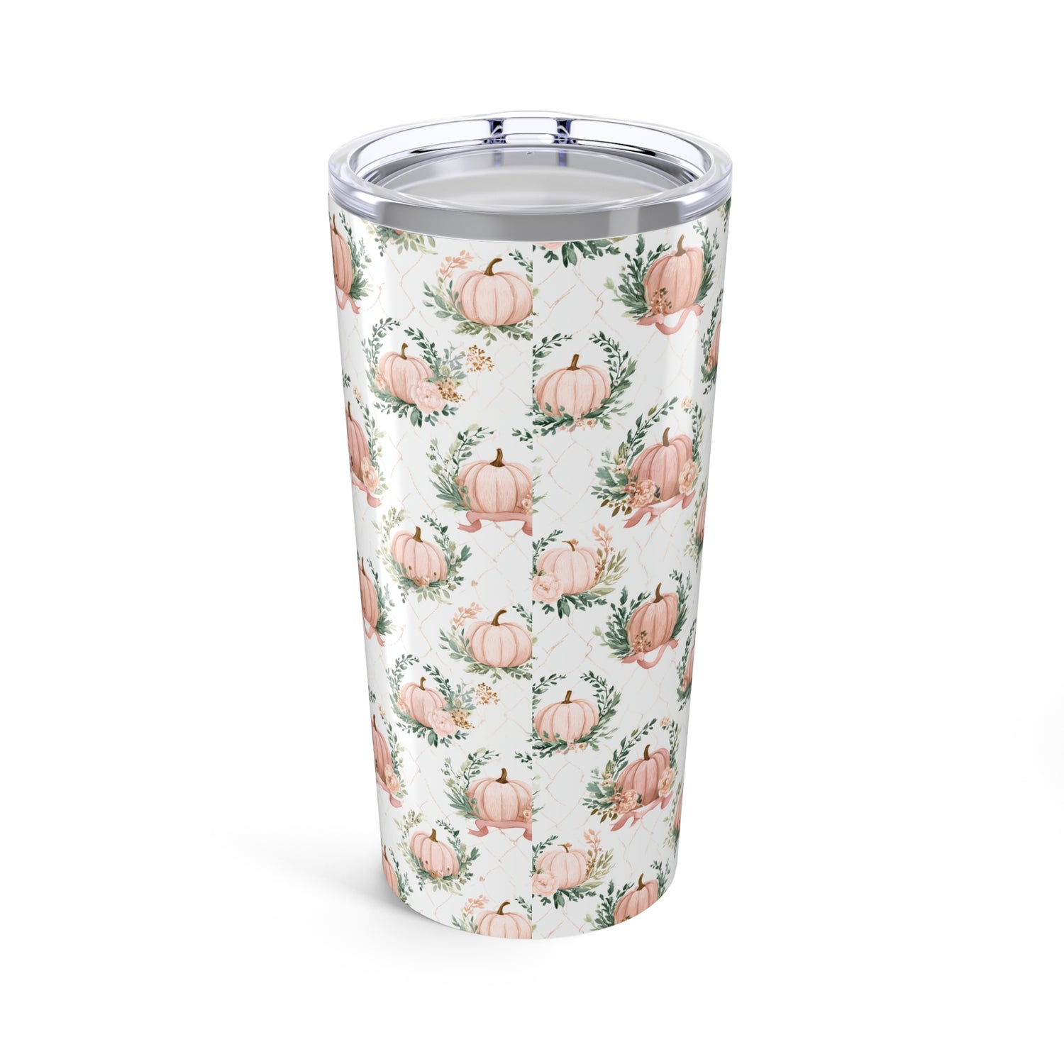 Pumpkin Floral Stainless Steel Tumbler 20oz
