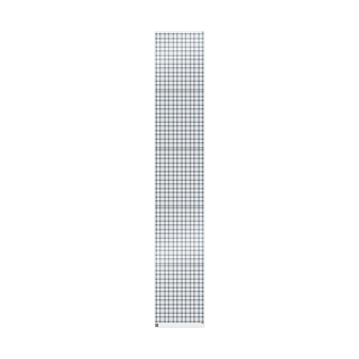 Premium Wrapping Paper -Grey Blue Plaid