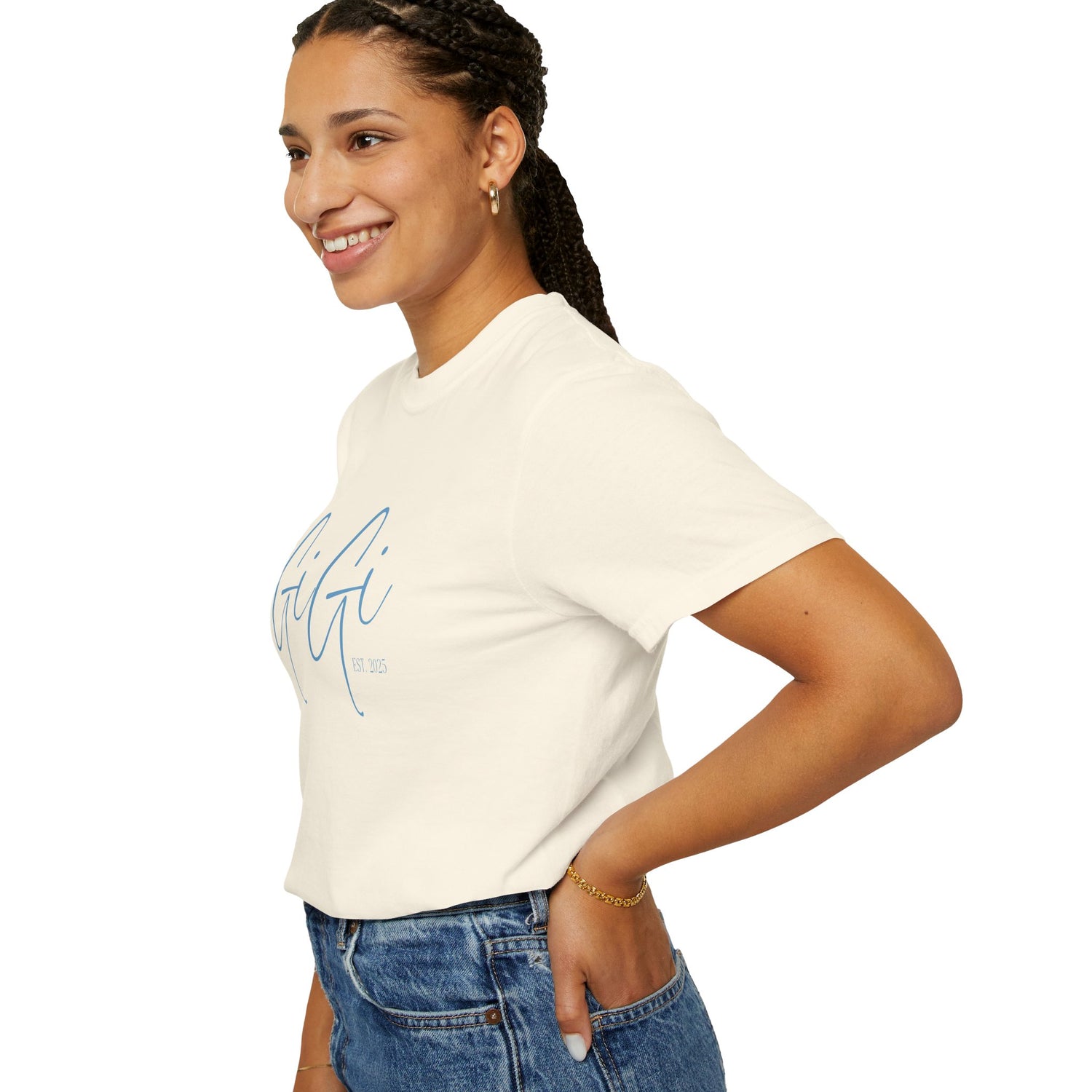 GiGi Est 2025 Garment-Dyed Shirt Blue