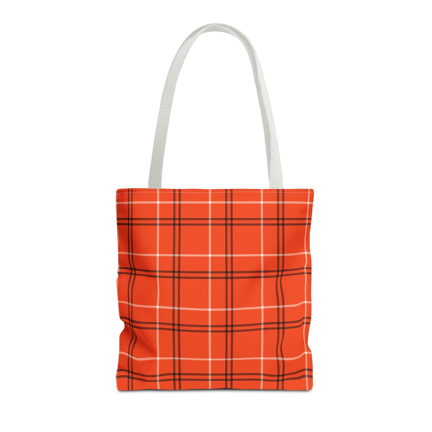 Tote Bag- Fall Orange Plaid