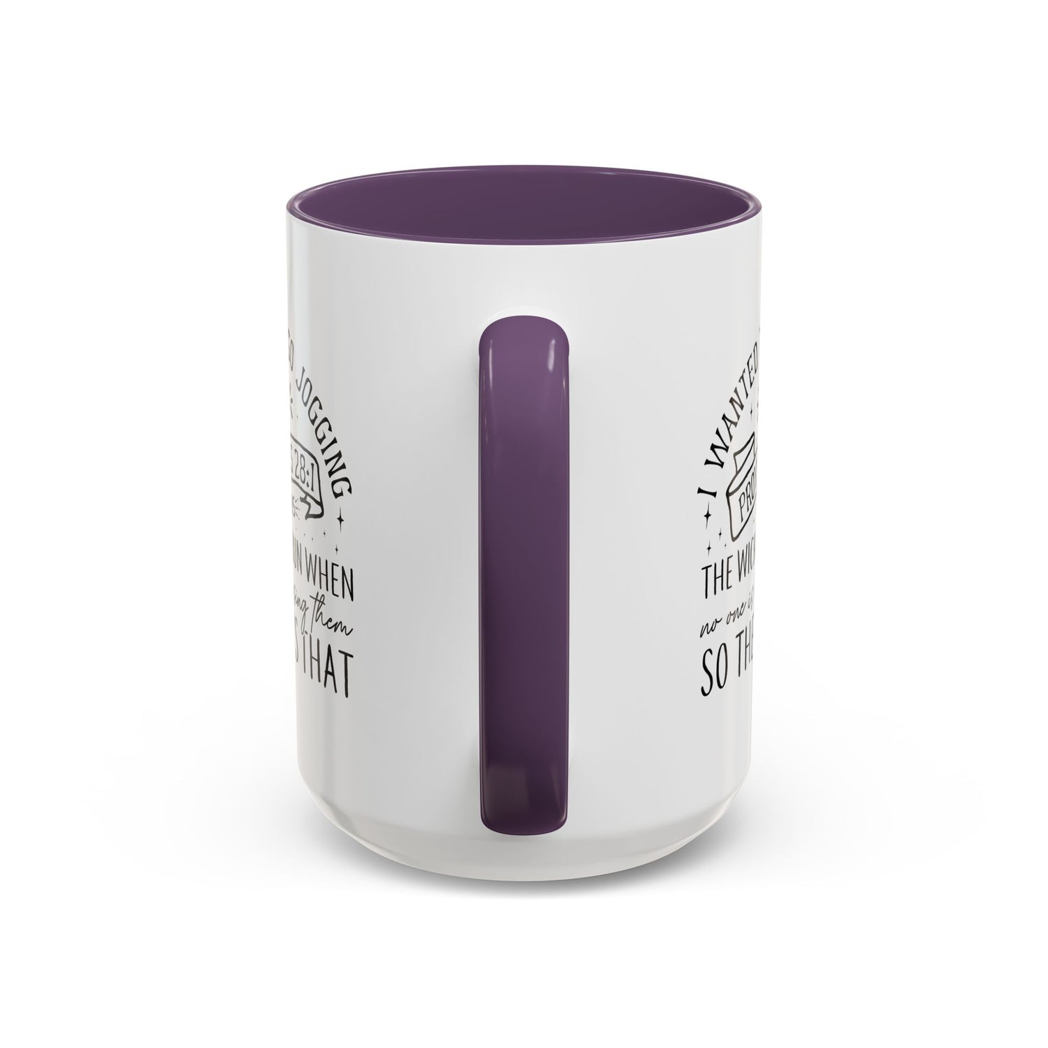 Inspirational Coffee Mug for Christian Joggers, Proverbs 28:1 Quote Mug, Funny Workout Gift, Motivational Drinkware, Exercise Humor