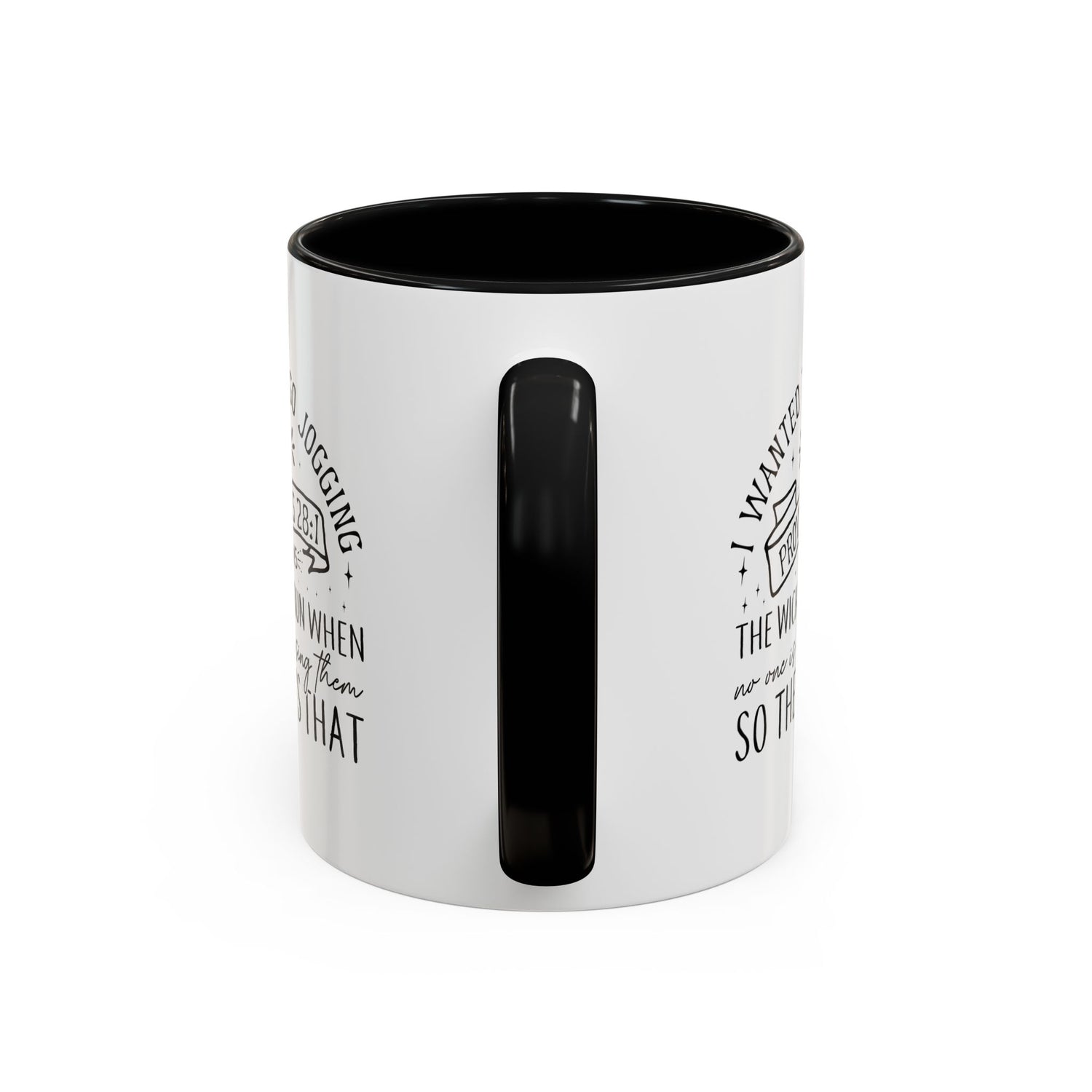 Inspirational Coffee Mug for Christian Joggers, Proverbs 28:1 Quote Mug, Funny Workout Gift, Motivational Drinkware, Exercise Humor